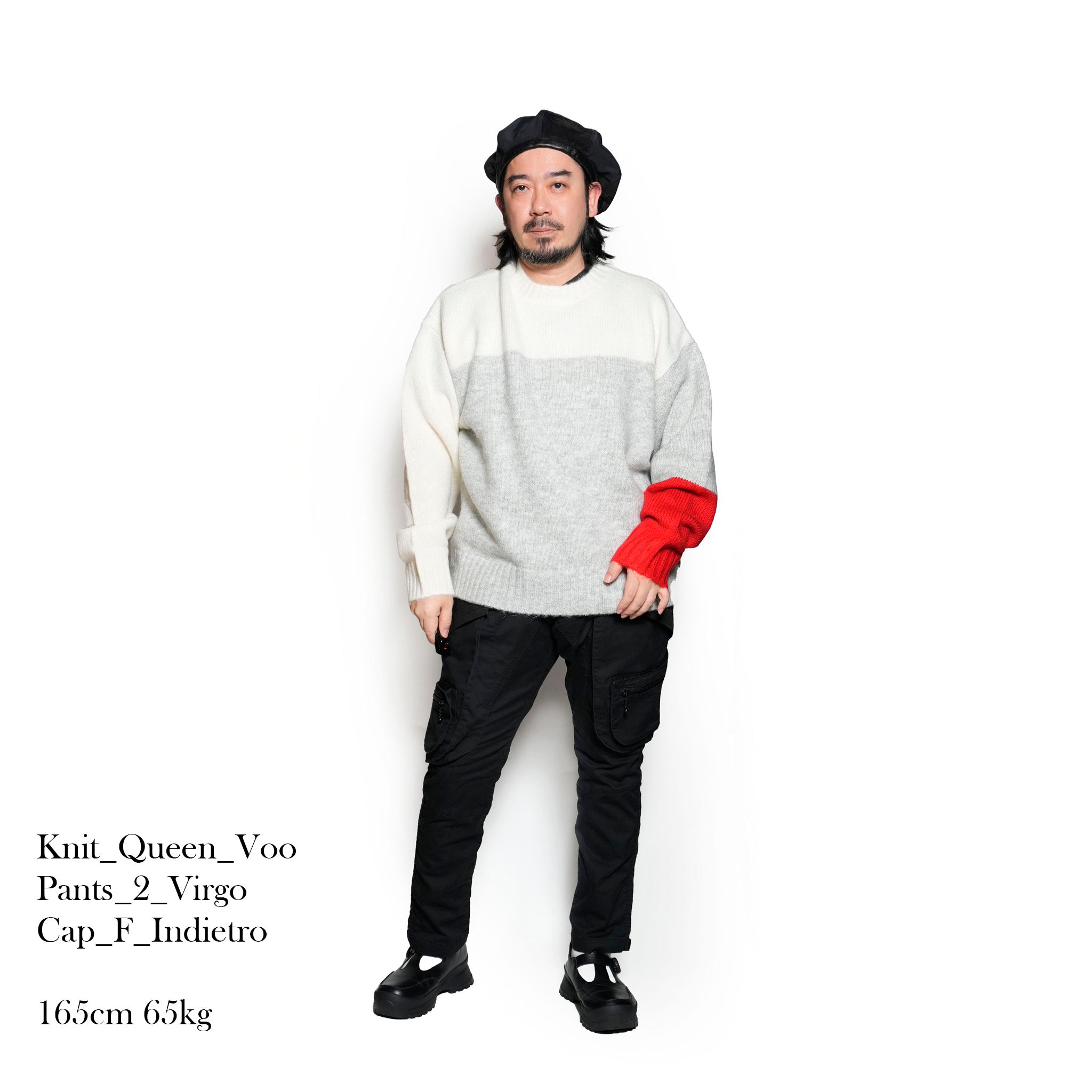 VOO-1208_ASH | VOOHAIR JUMPER | Color:Ash【VOO_ヴォー】