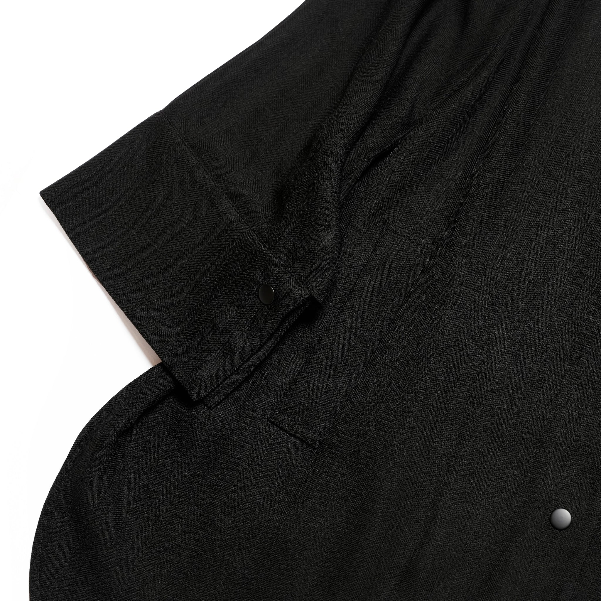 round cape jacket | Color_Black | No_wht25fjk4047_bk【WHYTO_ホワイト】