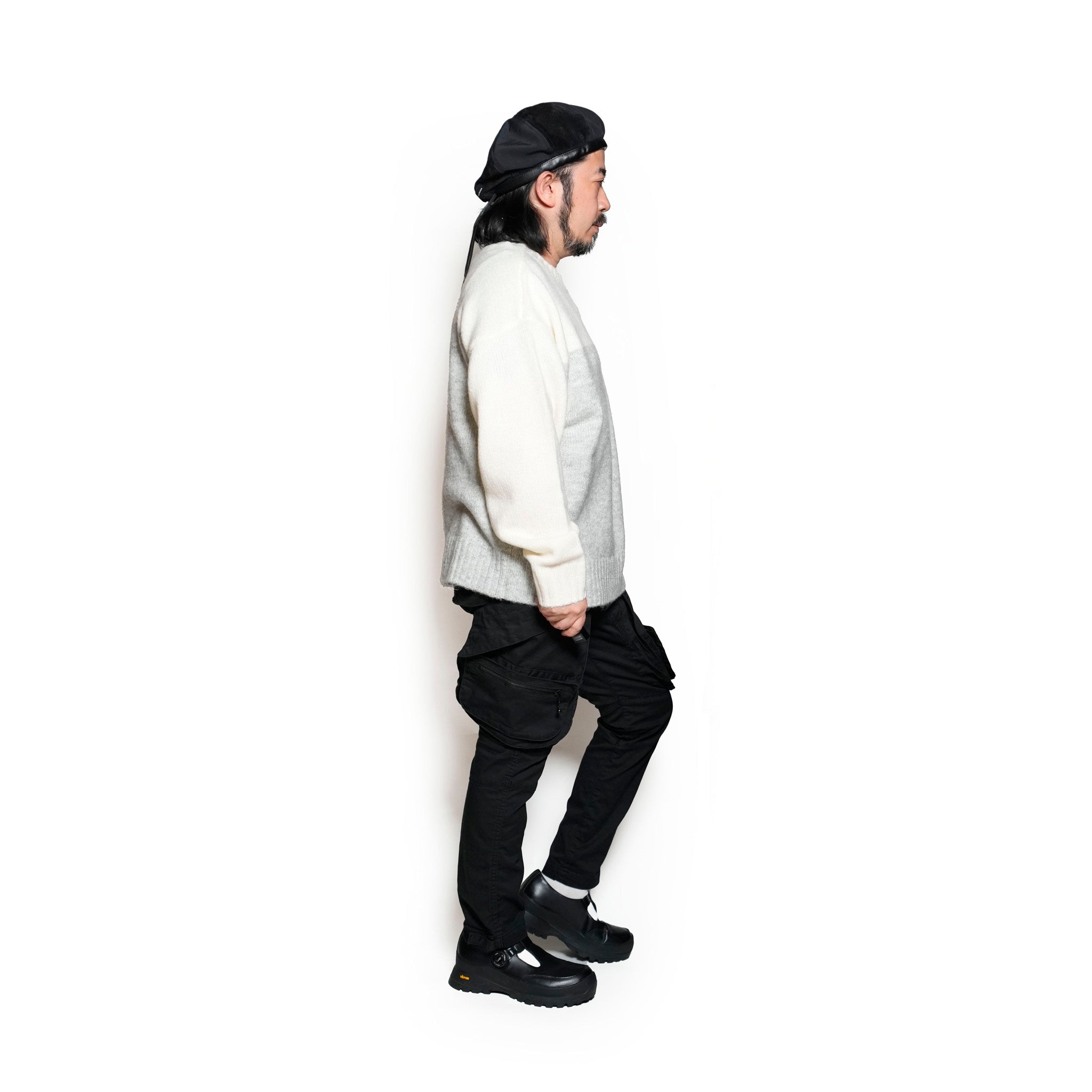 VOO-1208_ASH | VOOHAIR JUMPER | Color:Ash【VOO_ヴォー】