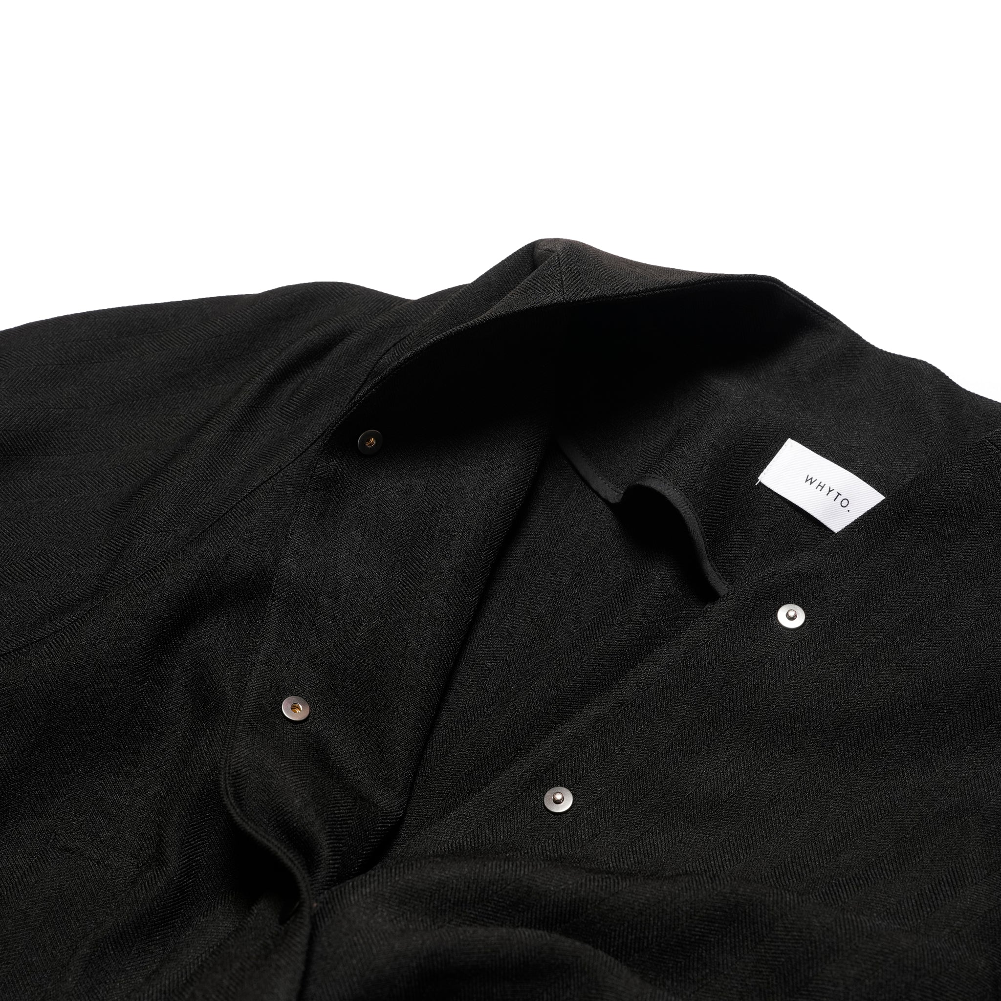 round cape jacket | Color_Black | No_wht25fjk4047_bk【WHYTO_ホワイト】