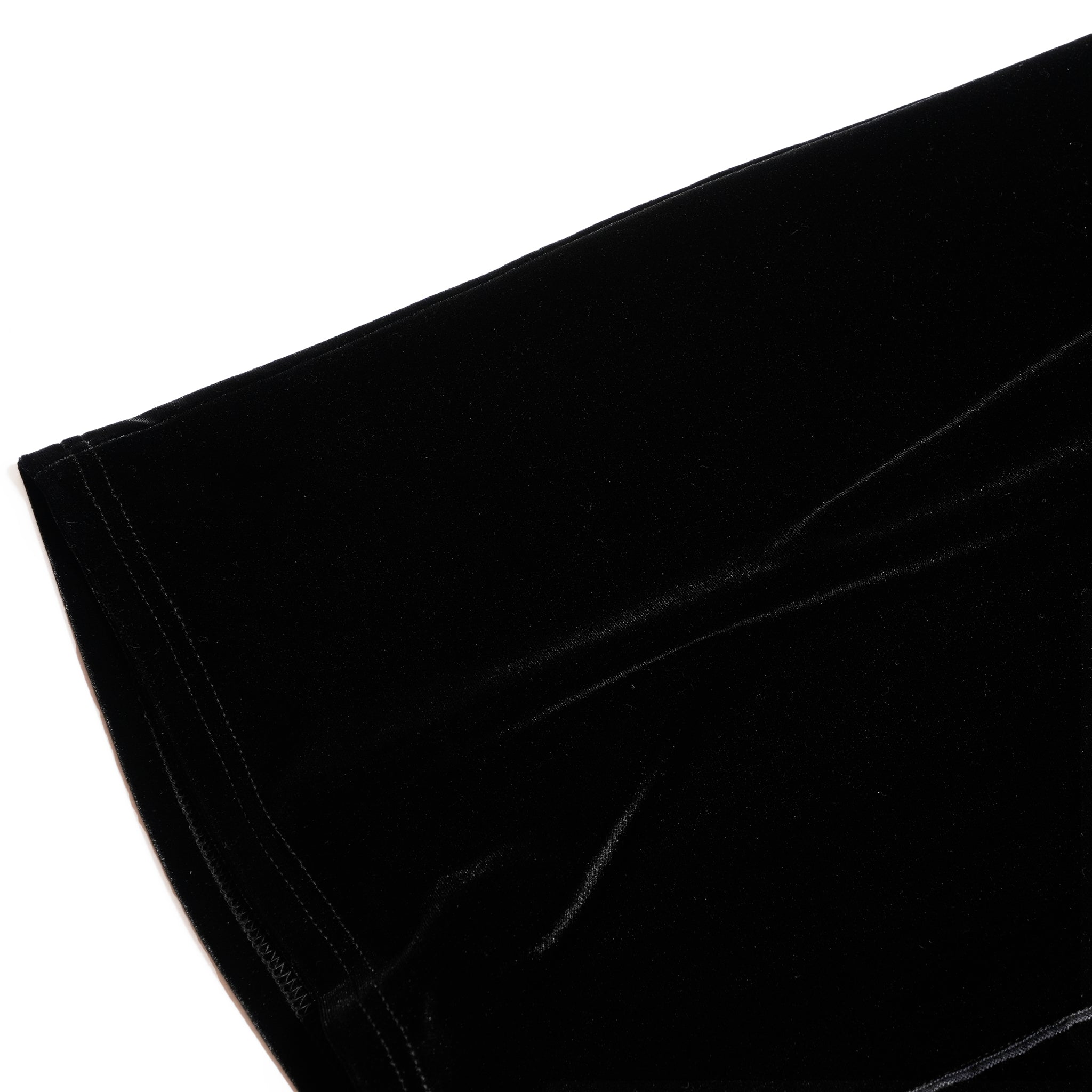 v slit velour dress | Color_Black | No_wht25fop4072_bk【WHYTO_ホワイト】