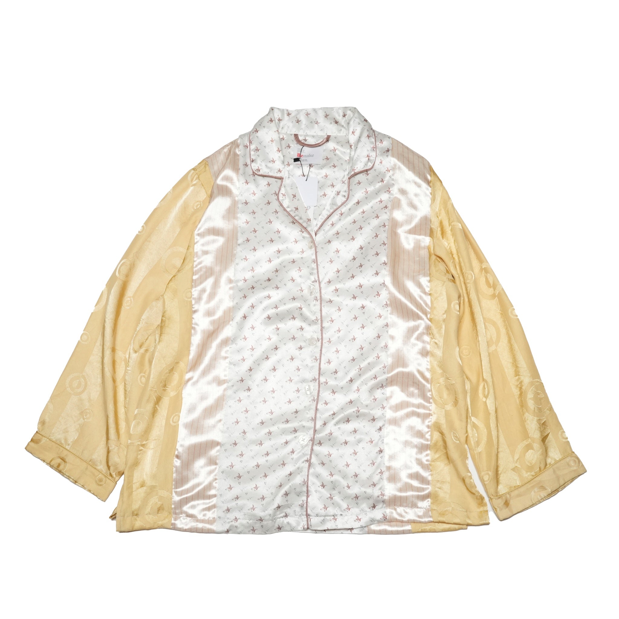 MR-2402674C | リメイクパジャマシャツ | Color:Multi_C |  Size:2【Mr. Remake Man】【REMAKE MODEM DESIGN_モデムデザイン】