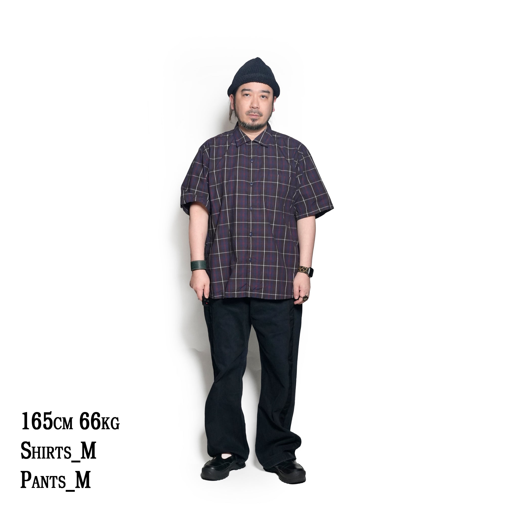 OP-05_Brown | OPEN COLLAR SHIRT-BRITISH CHECK | Color:Brown【CATTA SHIRTS_カッタ シャツ】