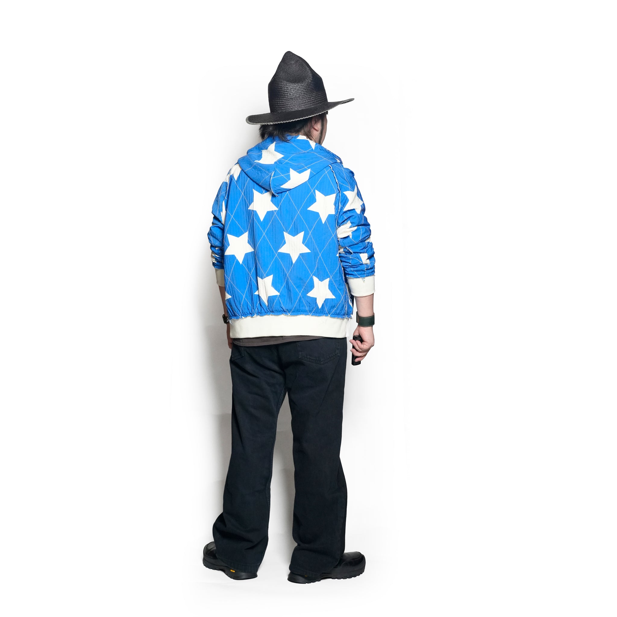 Pla25ssj10_Blue | Star zip-up jacket | Color:Blue【PLATEAU STUDIO_プラトー スタジオ】