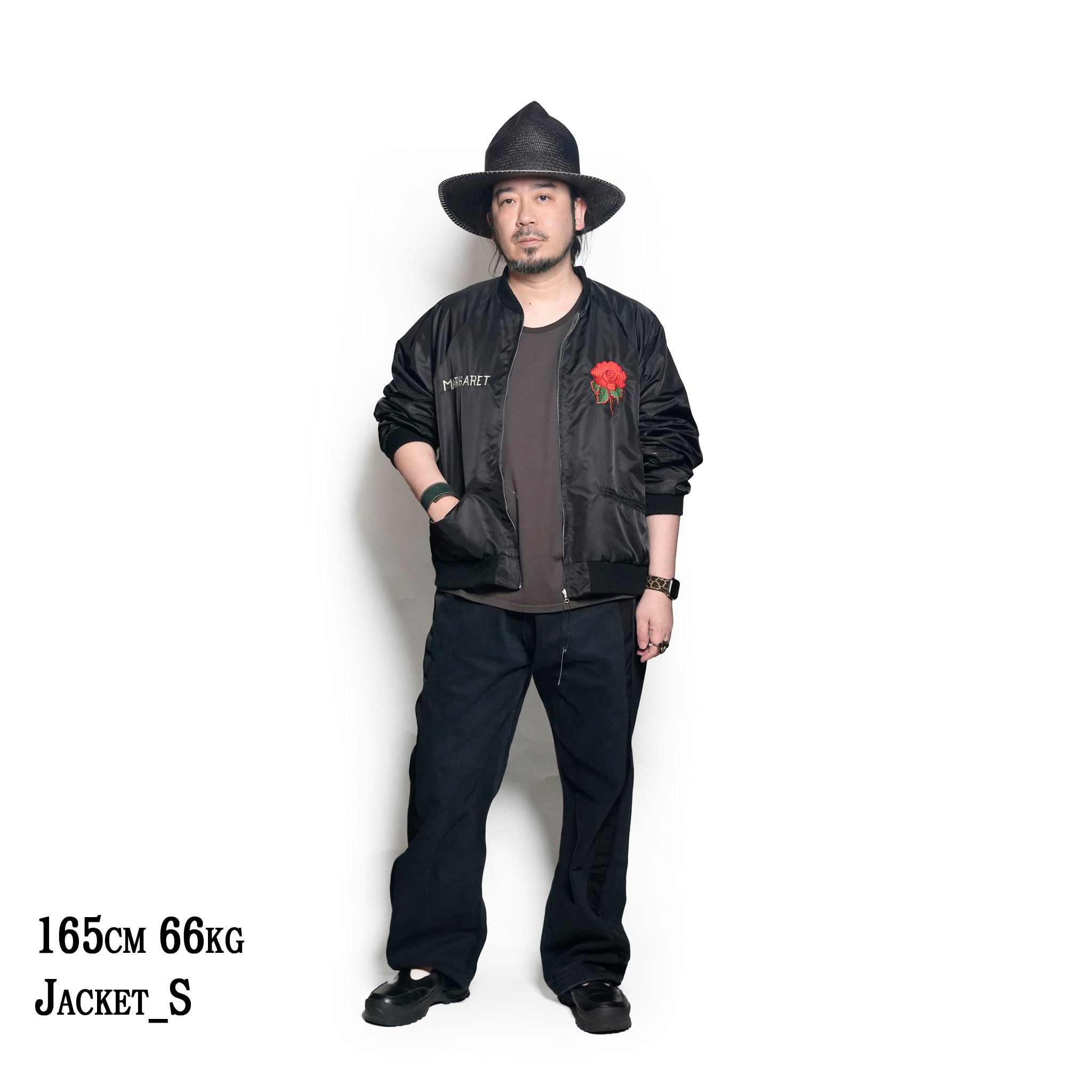 tl25s002_Nylon Black | souvenir germany 1961 jacket | Color:Nylon Black【THRIFTY LOOK_スリフティールック】