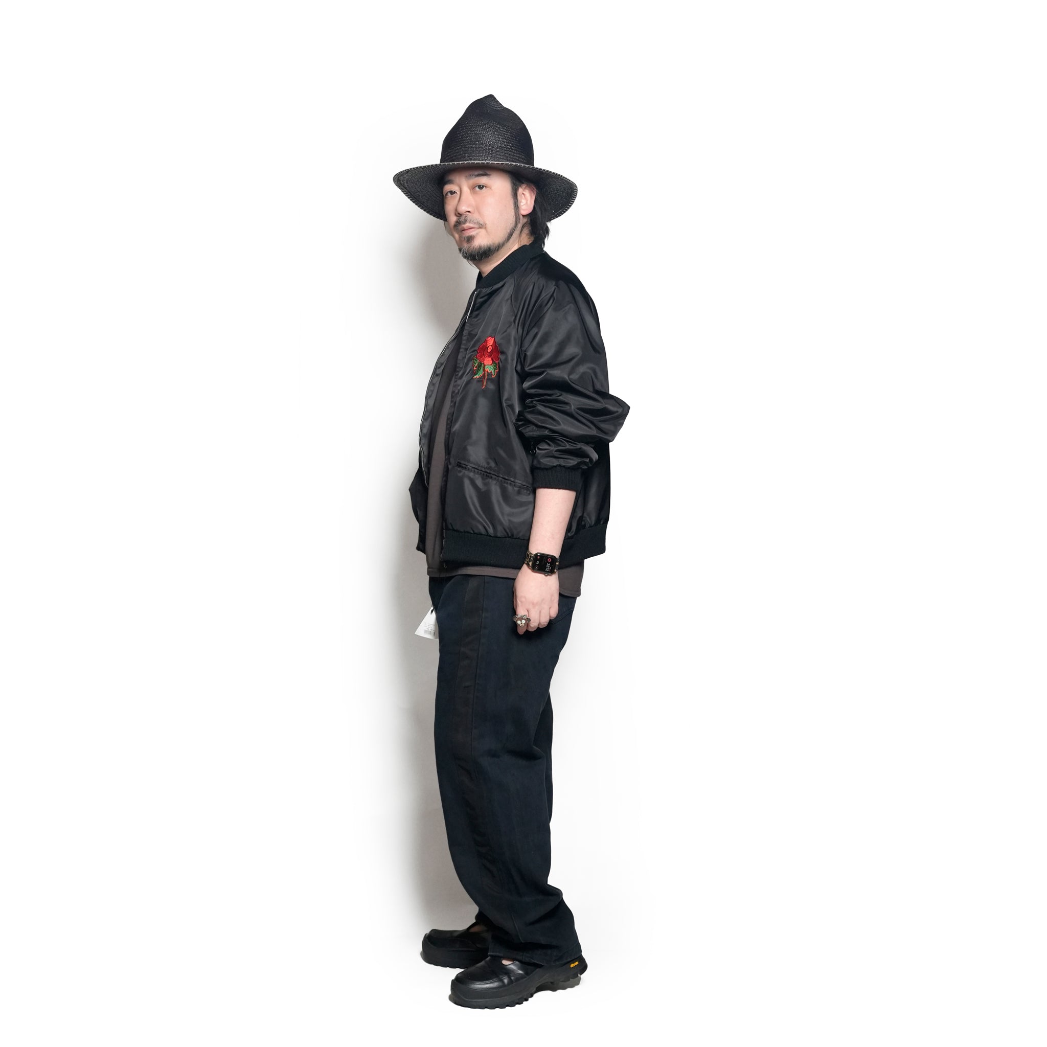 tl25s002_Nylon Black | souvenir germany 1961 jacket | Color:Nylon Black【THRIFTY LOOK_スリフティールック】