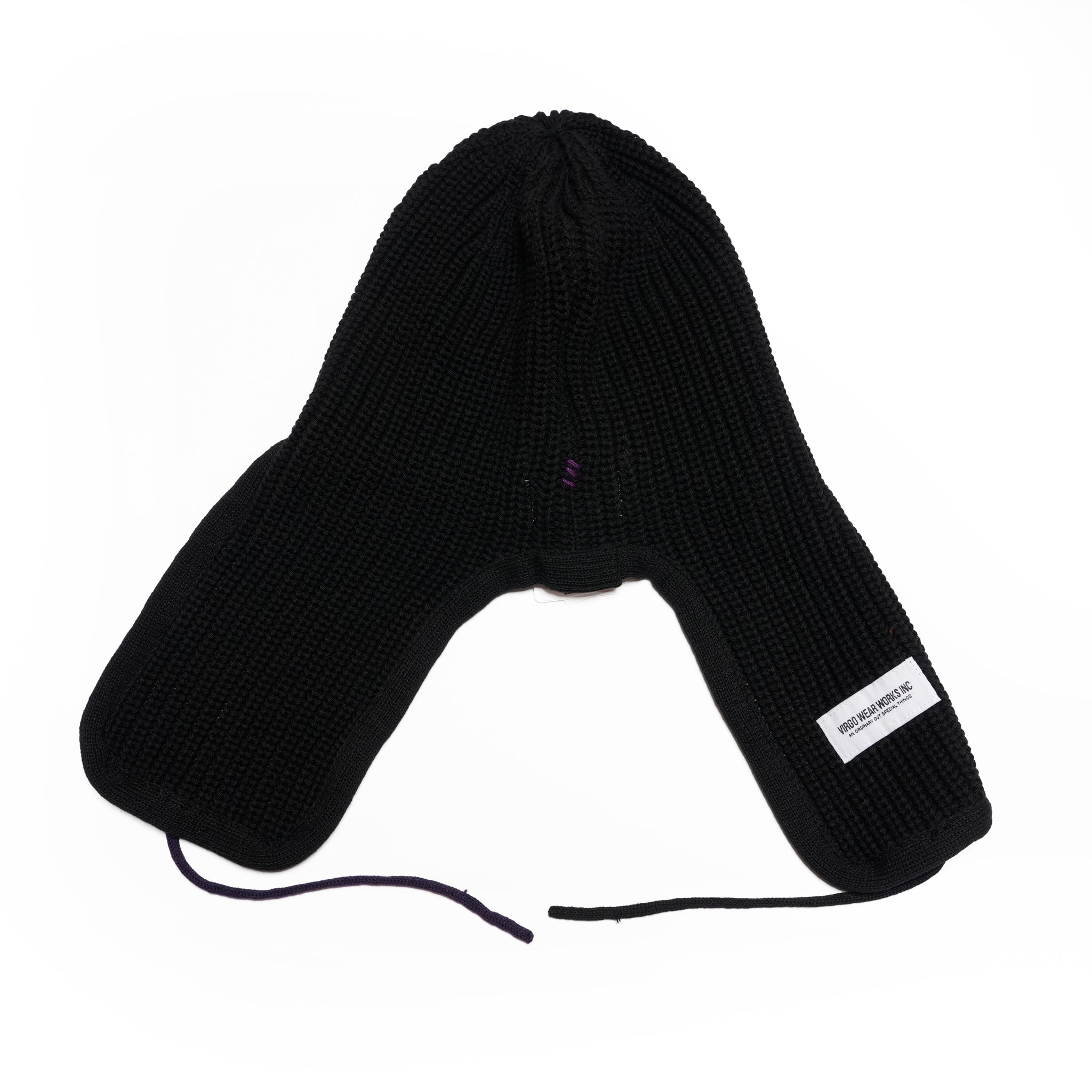 RABBIT EAR KNIT CAP | Color:Black/Gray【VIRGOwearworks_ヴァルゴウェアワークス】VG-CB-145