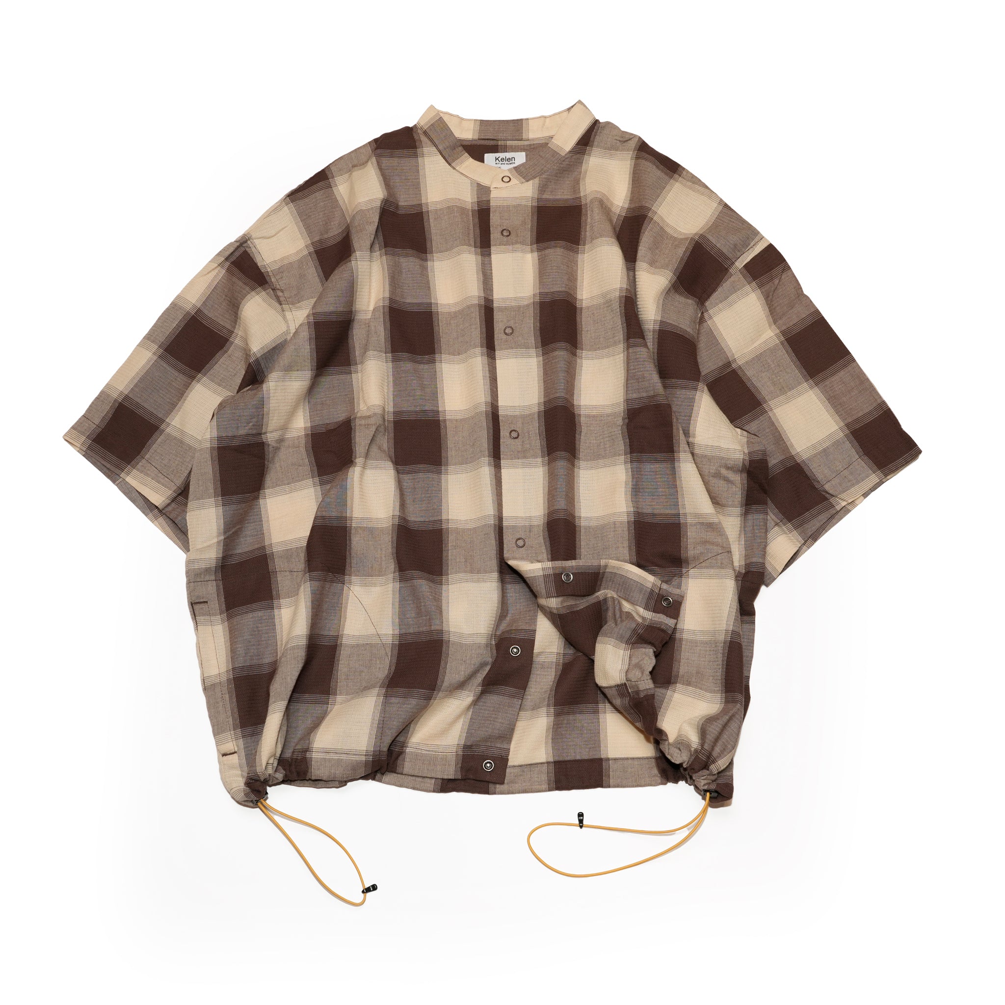 LIPMOA | Color_Brown Check | No_klm25ssh1136_brche【KELEN MEN_ケレン】