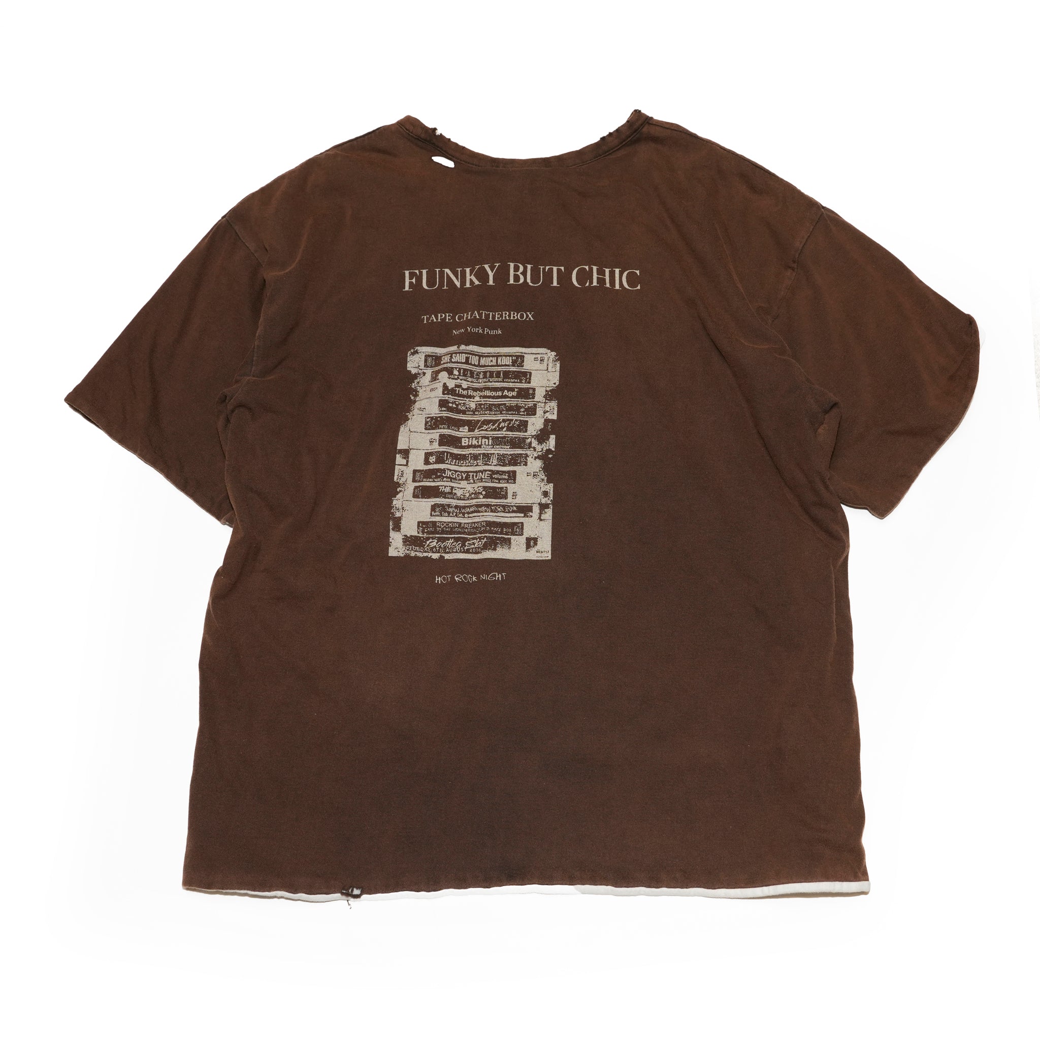 25#03-8010-0_Jiggy Tune | Reversible tube tee damage | Color:Jiggy Tune【MINAMI ANDERSON_ミナミアンダーソン】