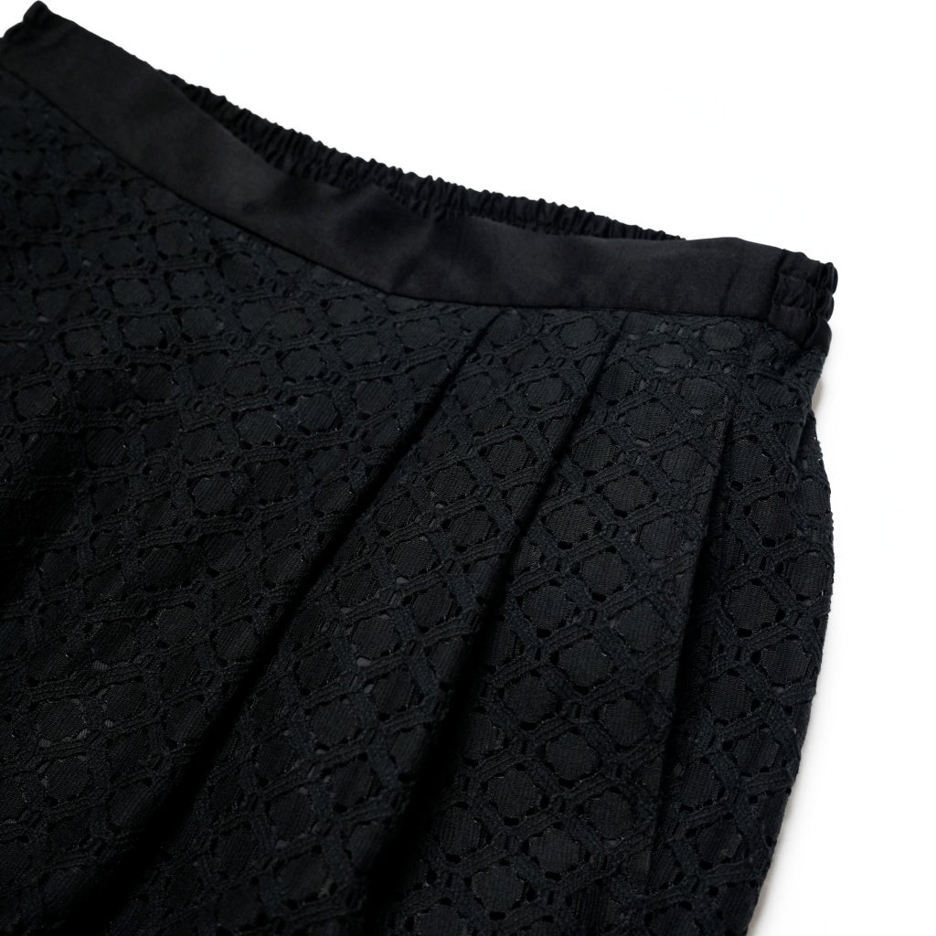 LACE CONBINATION PANTS – Black | WHYTO