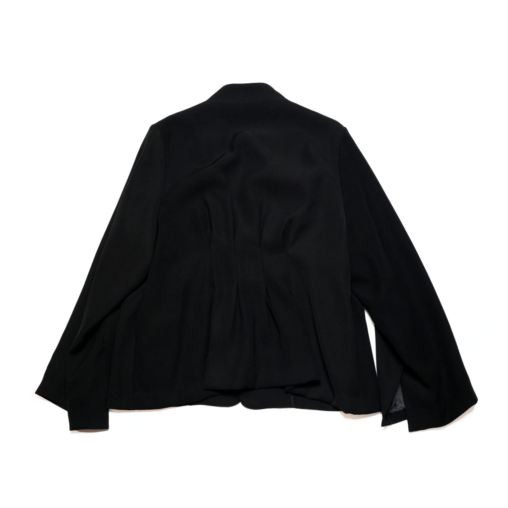 SLIT SLEEVE JACKET – BLACK | WHYTO