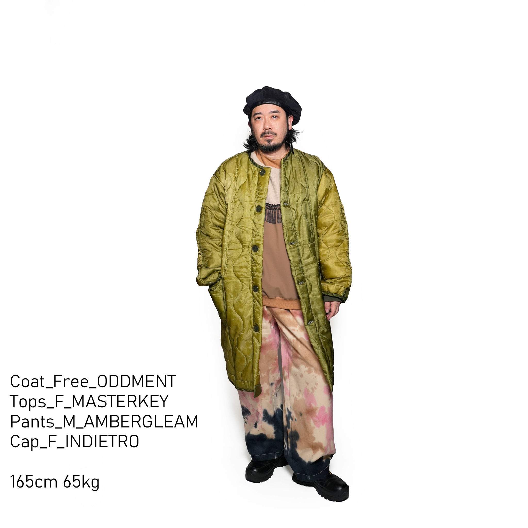 odd22fw07 | Quilting Coat | Color:Olive【ODDMENT_オッドメント】