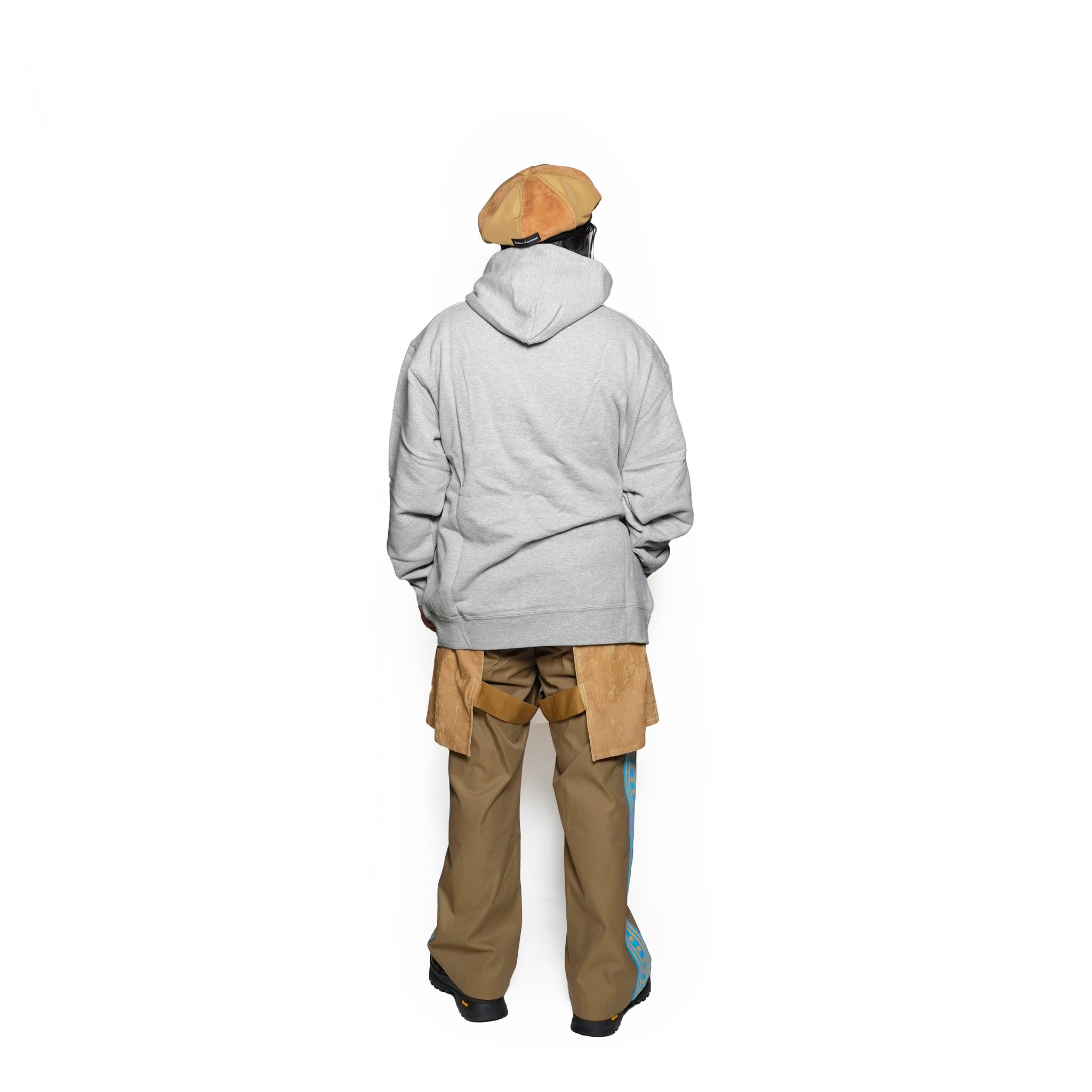 KN-HS-SP-01_HG | Heavy Hooded Sweatshirt - Seam Pocket | Color:HEATHER GRAY【Knuu(縫う)_ヌウ】