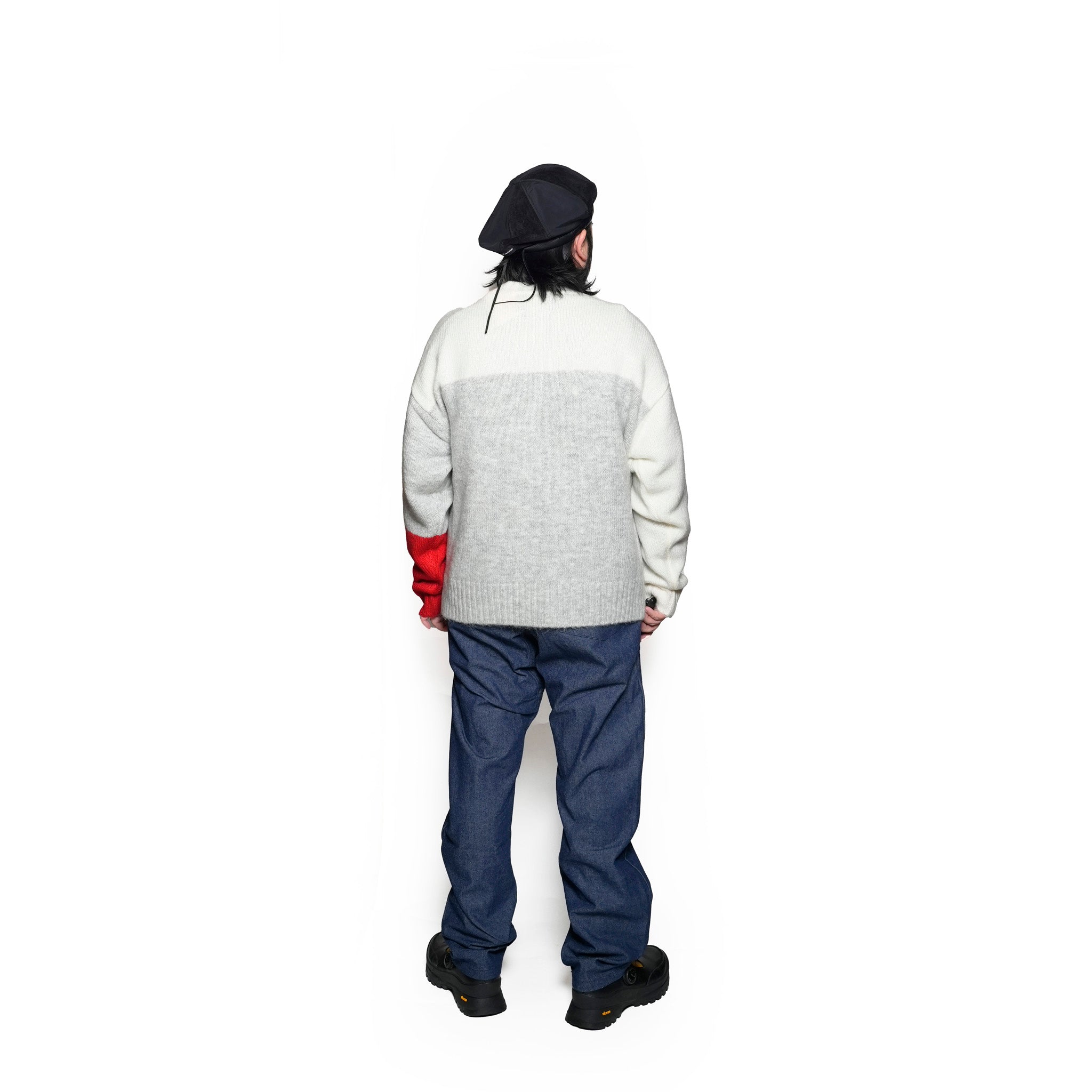 VOO-1208_ASH | VOOHAIR JUMPER | Color:Ash【VOO_ヴォー】