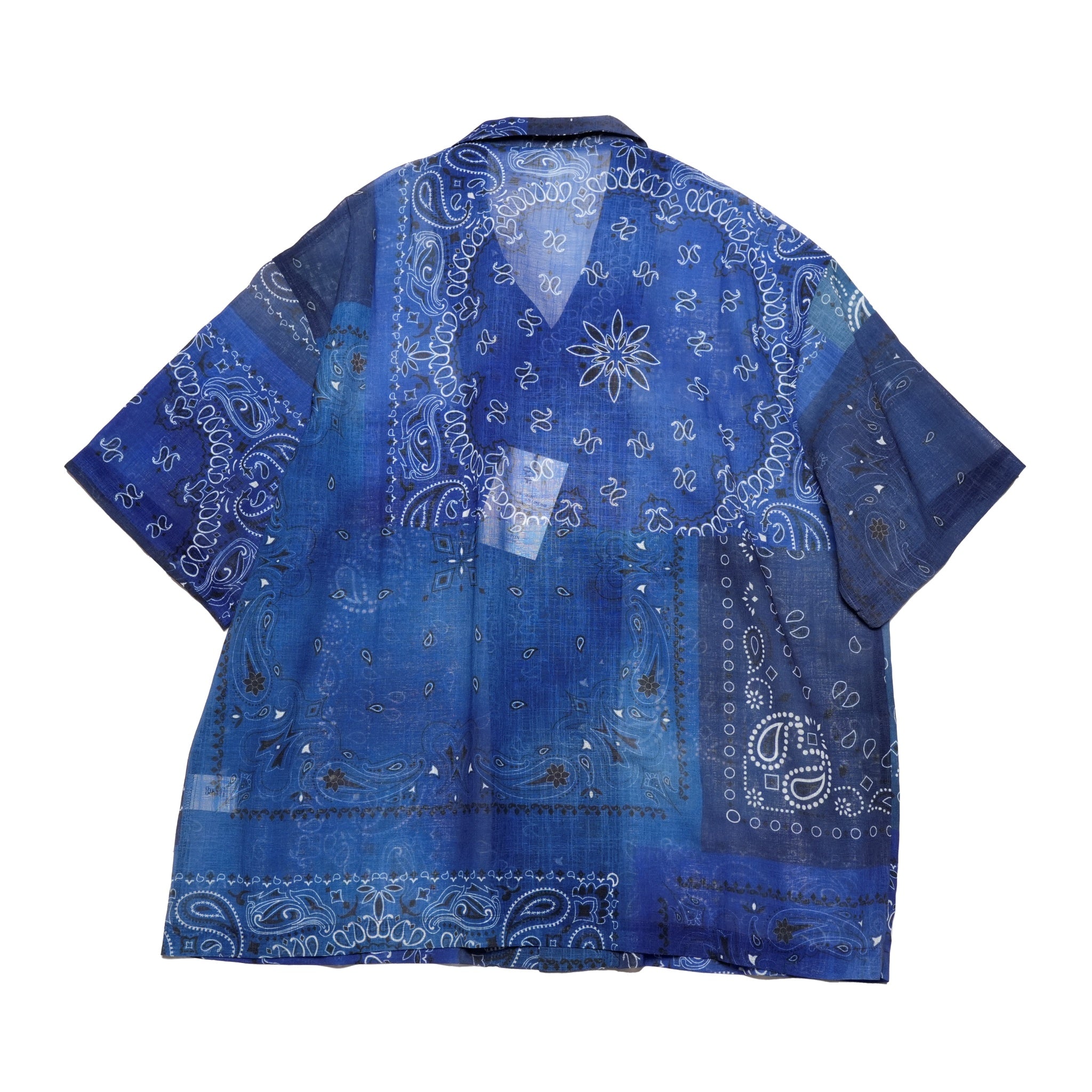 G62201_RB | BANDANA ALOHA SHIRTS-RB | COlor:Royal Blue【GORT_ゴート】【archive】