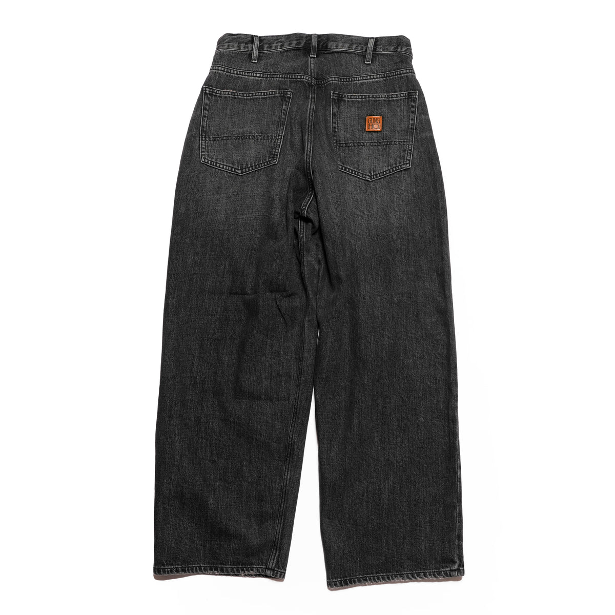 DENIM BAGGY PANTS – #11 BlackStone | gh5s013d_#11 blackstone【GUNG HO_ガンホー】