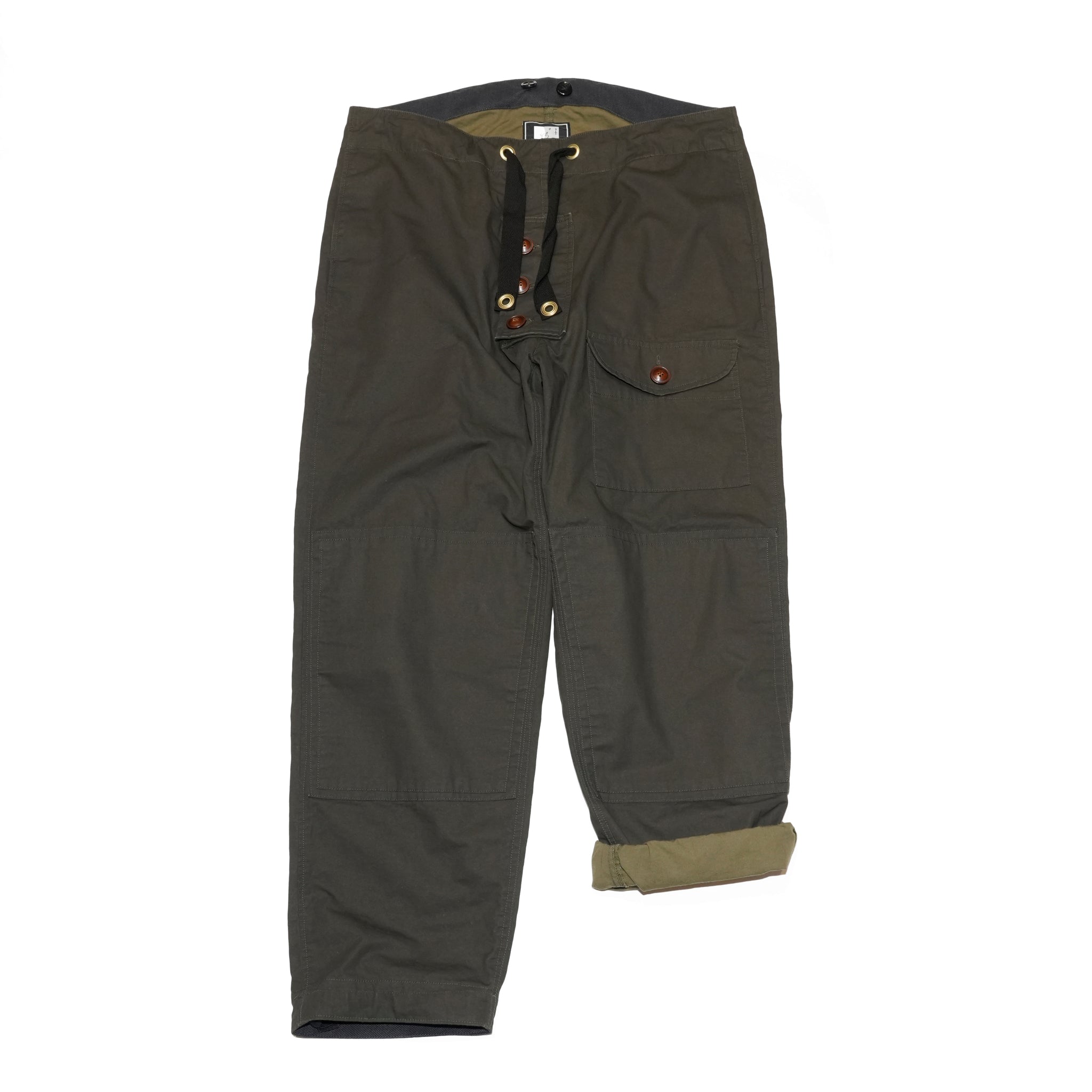 WAX-ish ROYAL NAVY TROUSERS | Color_Olive | No_25-3-PT02【ORIGINAL JOHN_オリジナルジョン】【入荷予定アイテム・入荷連絡可能】