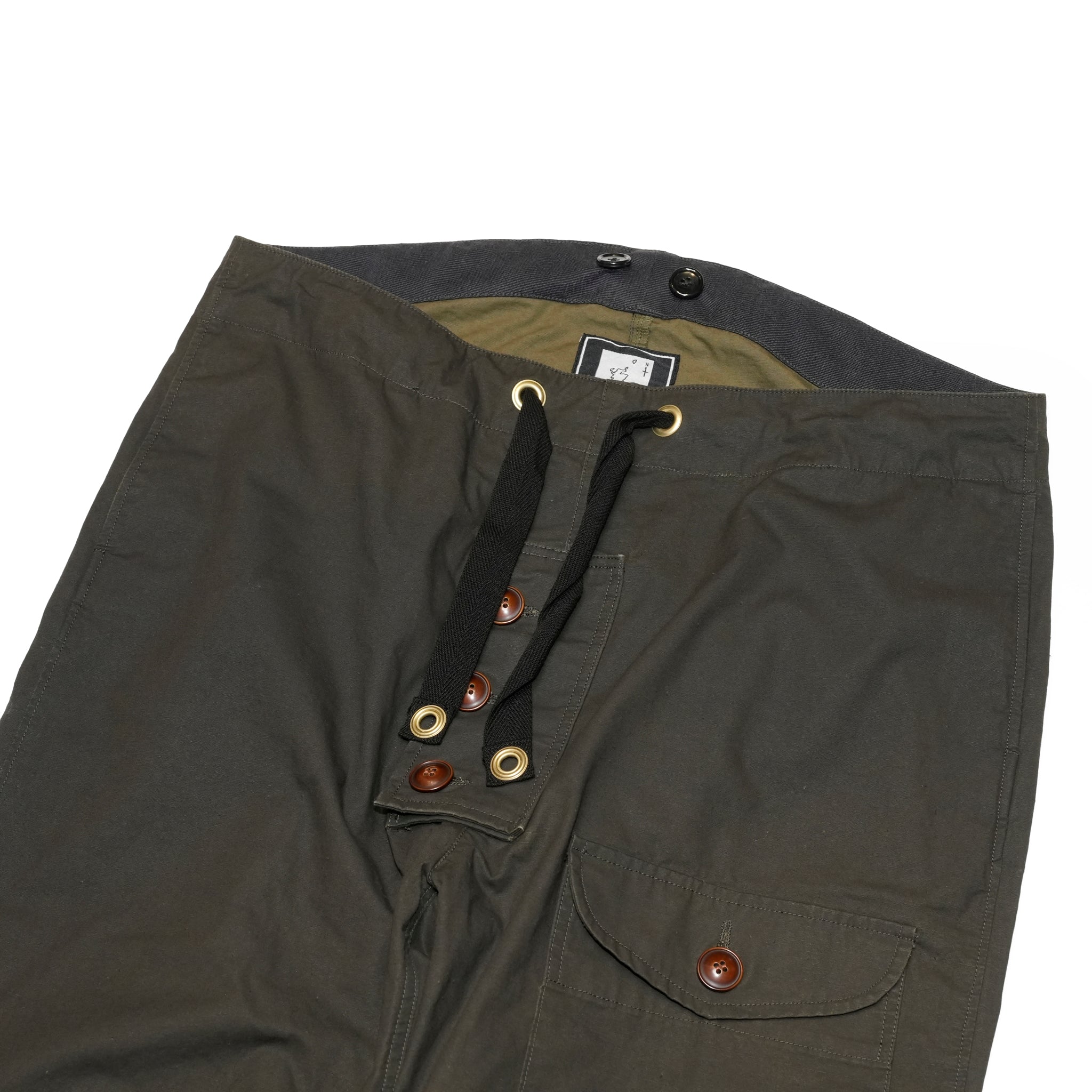 WAX-ish ROYAL NAVY TROUSERS | Color_Olive | No_25-3-PT02【ORIGINAL JOHN_オリジナルジョン】【入荷予定アイテム・入荷連絡可能】