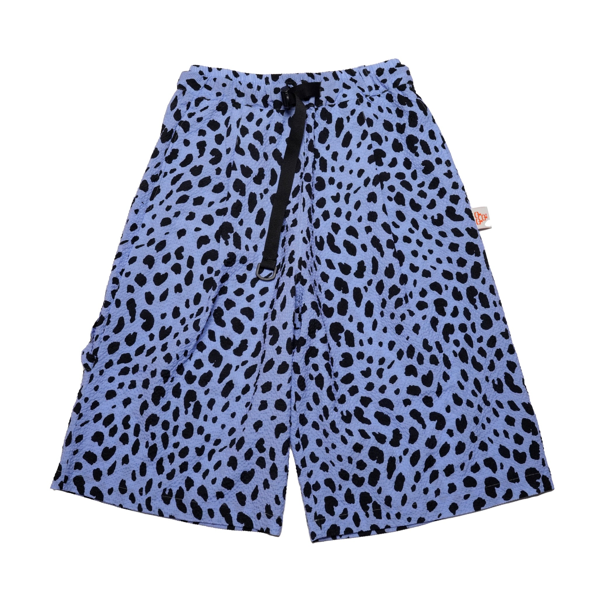 G62302_BL | LEOPARD LONG WIDE SUMMER SHORTS-BL | COlor:Blue【GORT_ゴート】【archive】