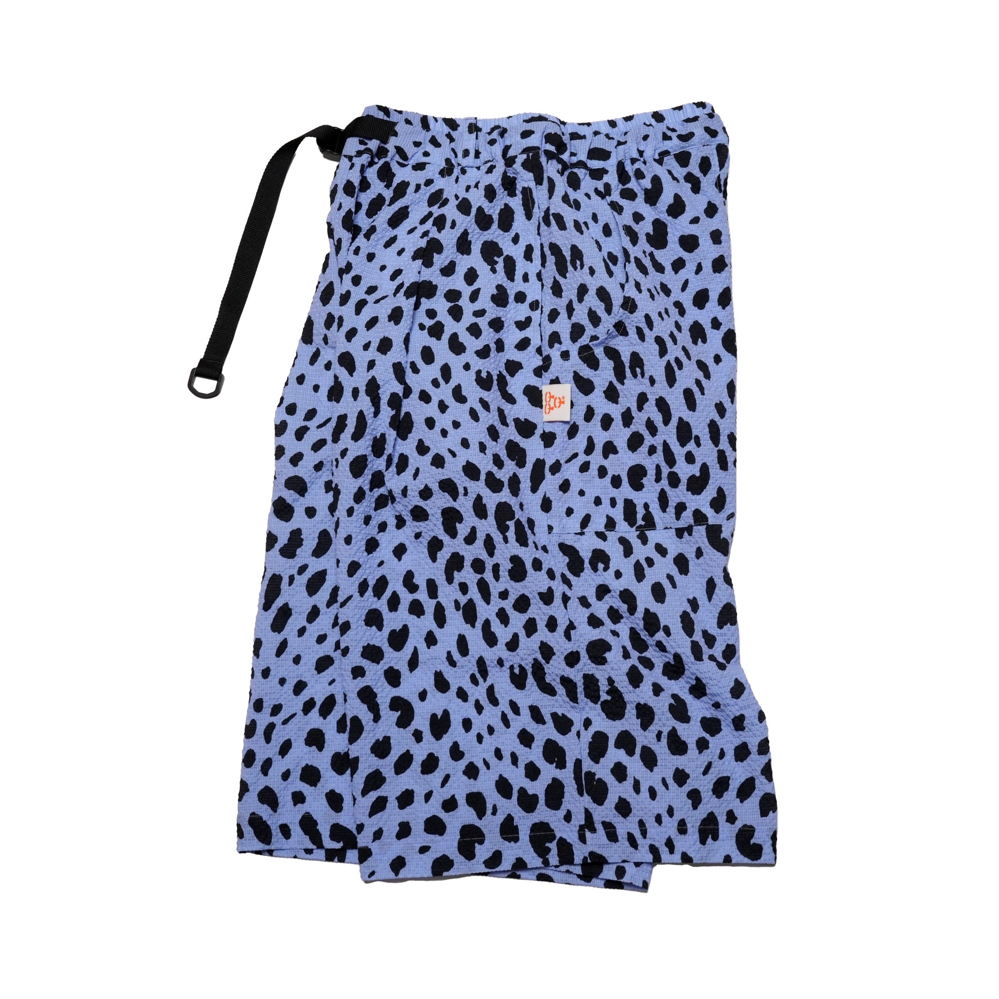 G62302_BL | LEOPARD LONG WIDE SUMMER SHORTS-BL | COlor:Blue【GORT_ゴート】【archive】