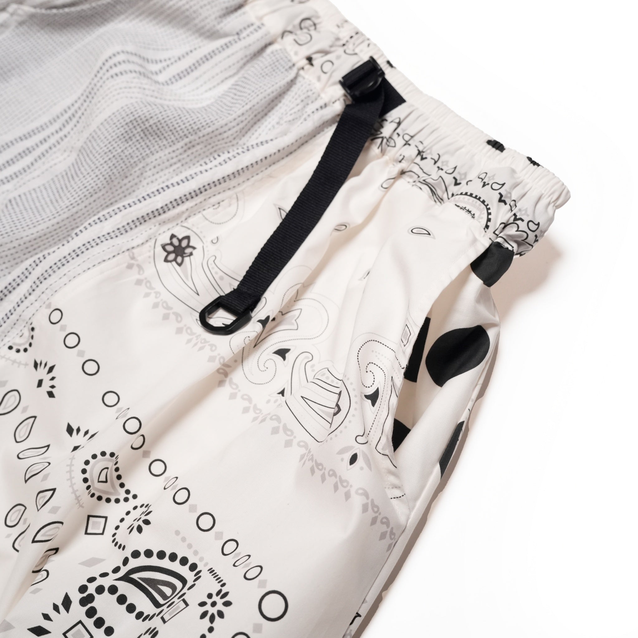 PATCHWORK BUCKLE SKIRT-WH – White | GORT