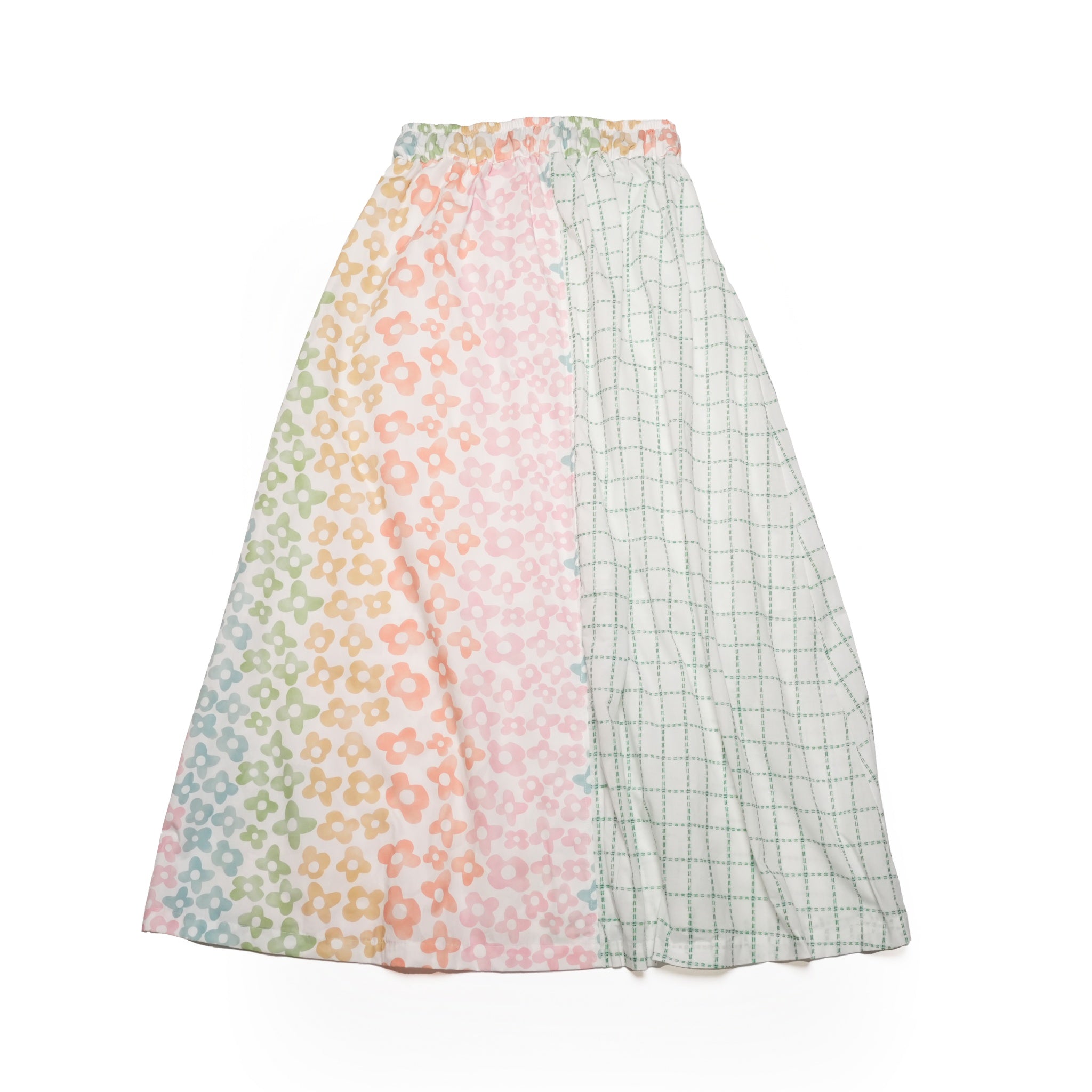 G42301_PT  | PATCHWORK BUCKLE SKIRT-PT | Color:Pastel【GORT_ゴート】【archive】