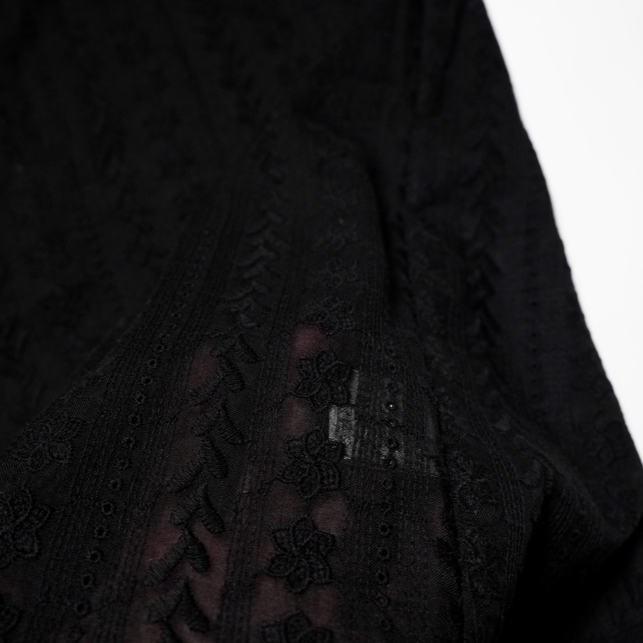 G62203_BK | VINTAGE PATCHWORK LONG SHIRT-BK | COlor:Black【GORT_ゴート】【archive】