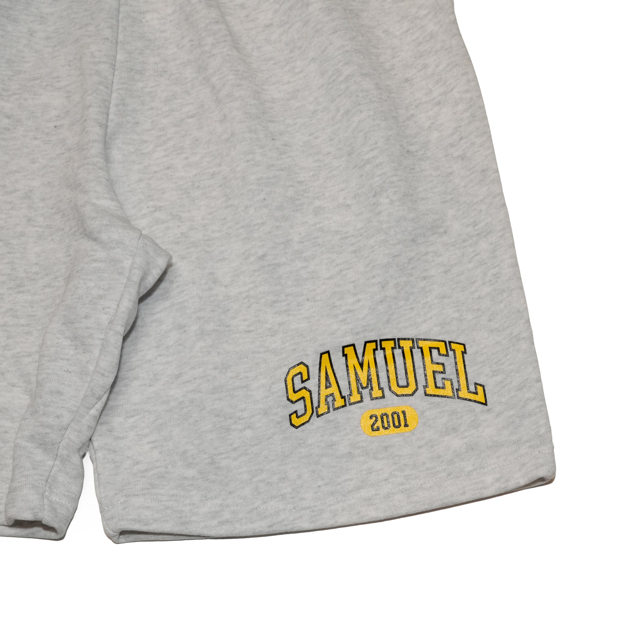 S-25SS-PT-001 |SAMUEL COLLEGE SWEAT SHORTS | Color:Black/Gray/Indigo【SAMUEL_サミュエル】