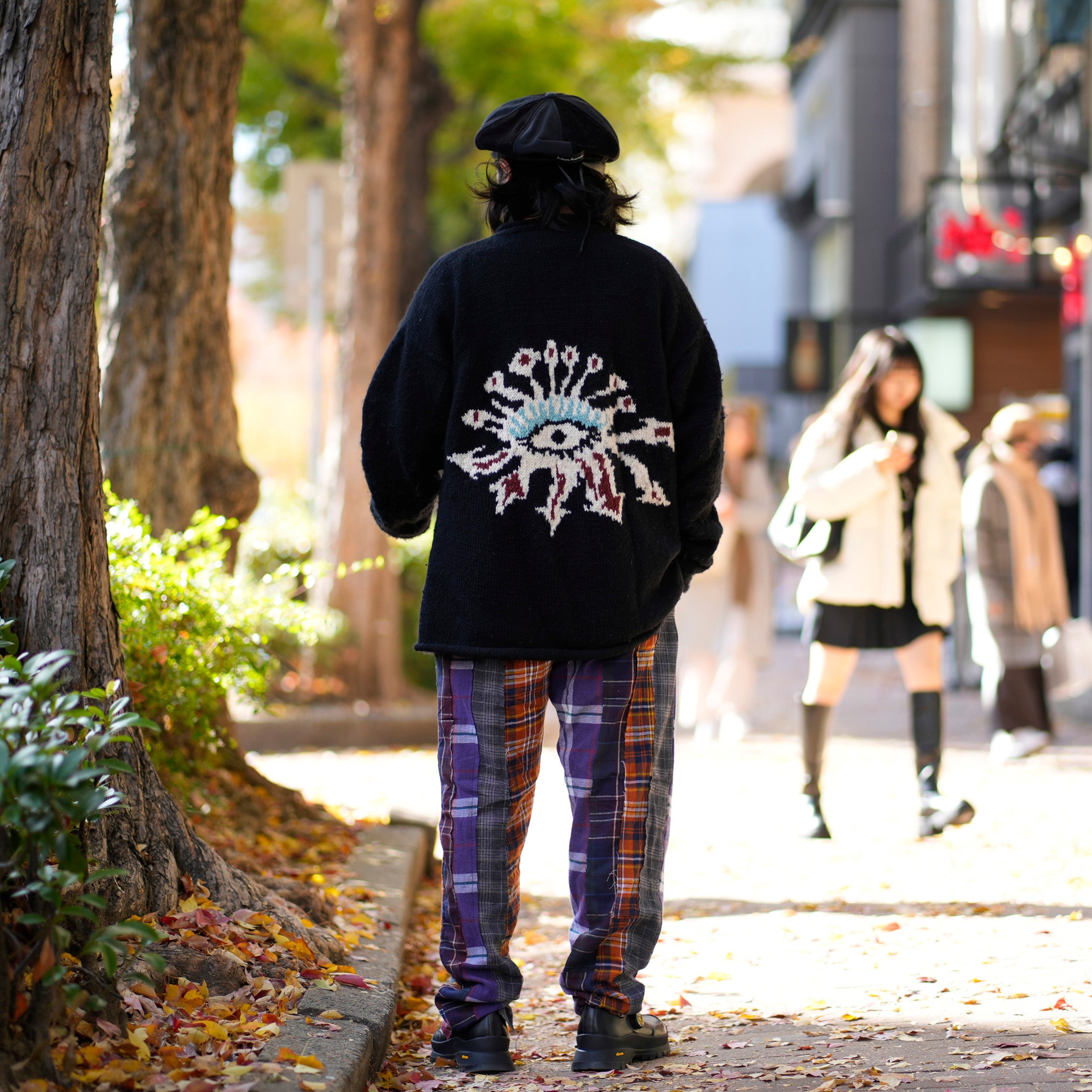 MR-2407652_F | Patchwork Nell Easy Pants | Color:F | Size:3【Mr. Remake Man】【REMAKE MODEM DESIGN_モデムデザイン】