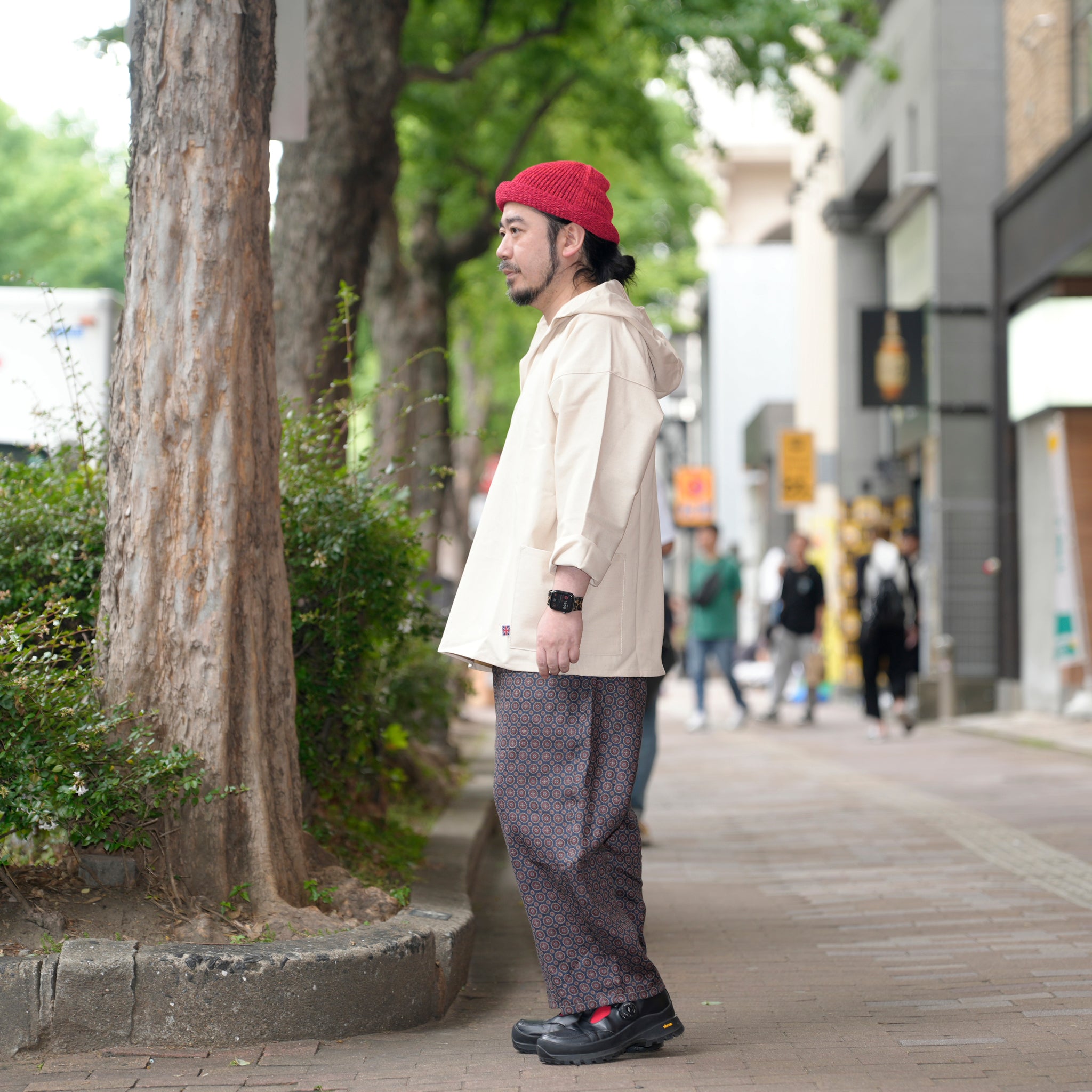 PH25SS003spl_pattern | P.H. M. LINEN EASY PANTS | Color:Pattern【POWDERHORN MOUNTAINEERING_パウダーホーンマウンテニアリング】