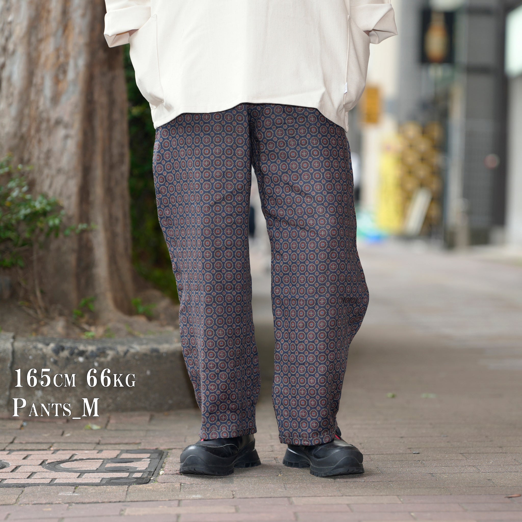PH25SS003spl_pattern | P.H. M. LINEN EASY PANTS | Color:Pattern【POWDERHORN MOUNTAINEERING_パウダーホーンマウンテニアリング】