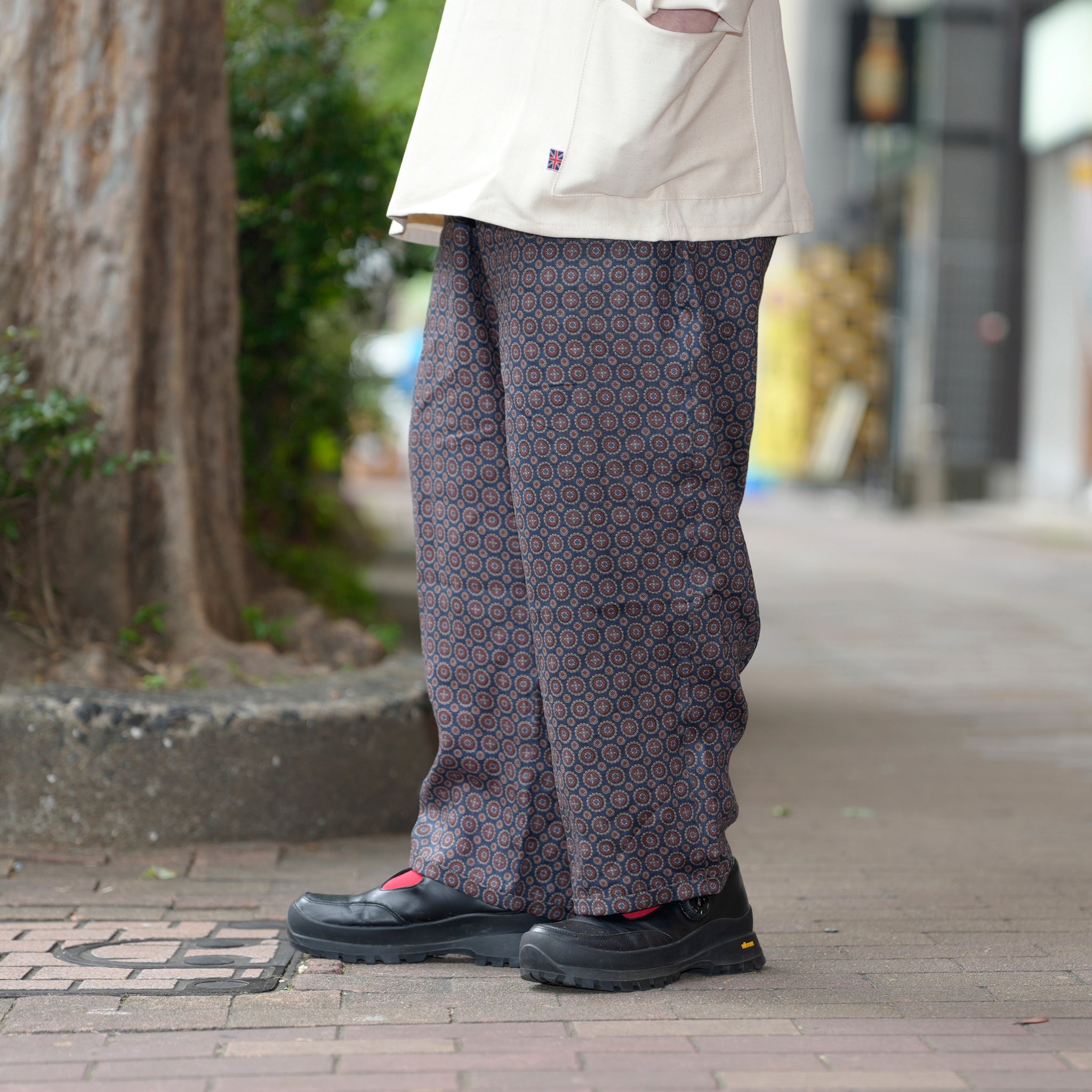 PH25SS003spl_pattern | P.H. M. LINEN EASY PANTS | Color:Pattern【POWDERHORN MOUNTAINEERING_パウダーホーンマウンテニアリング】