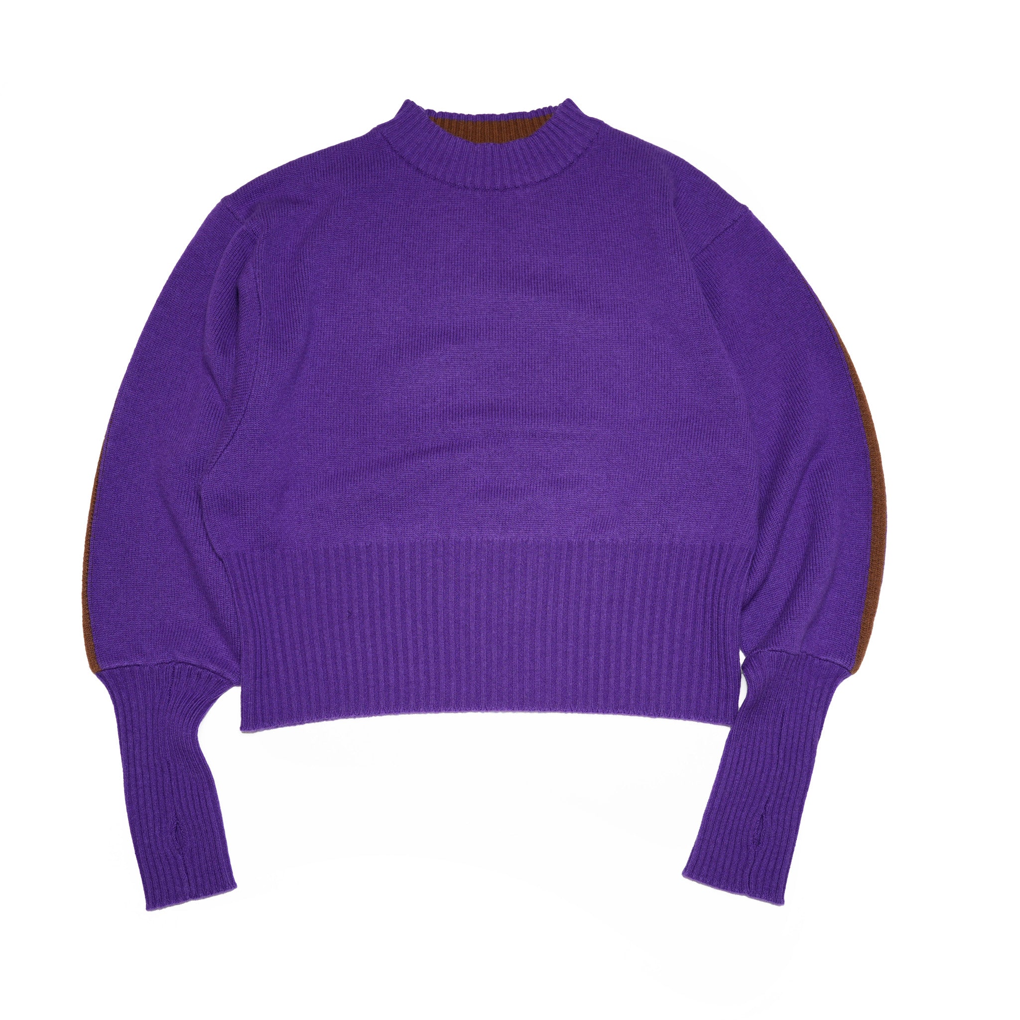 Sleeve line knit – Purple | WHYTO