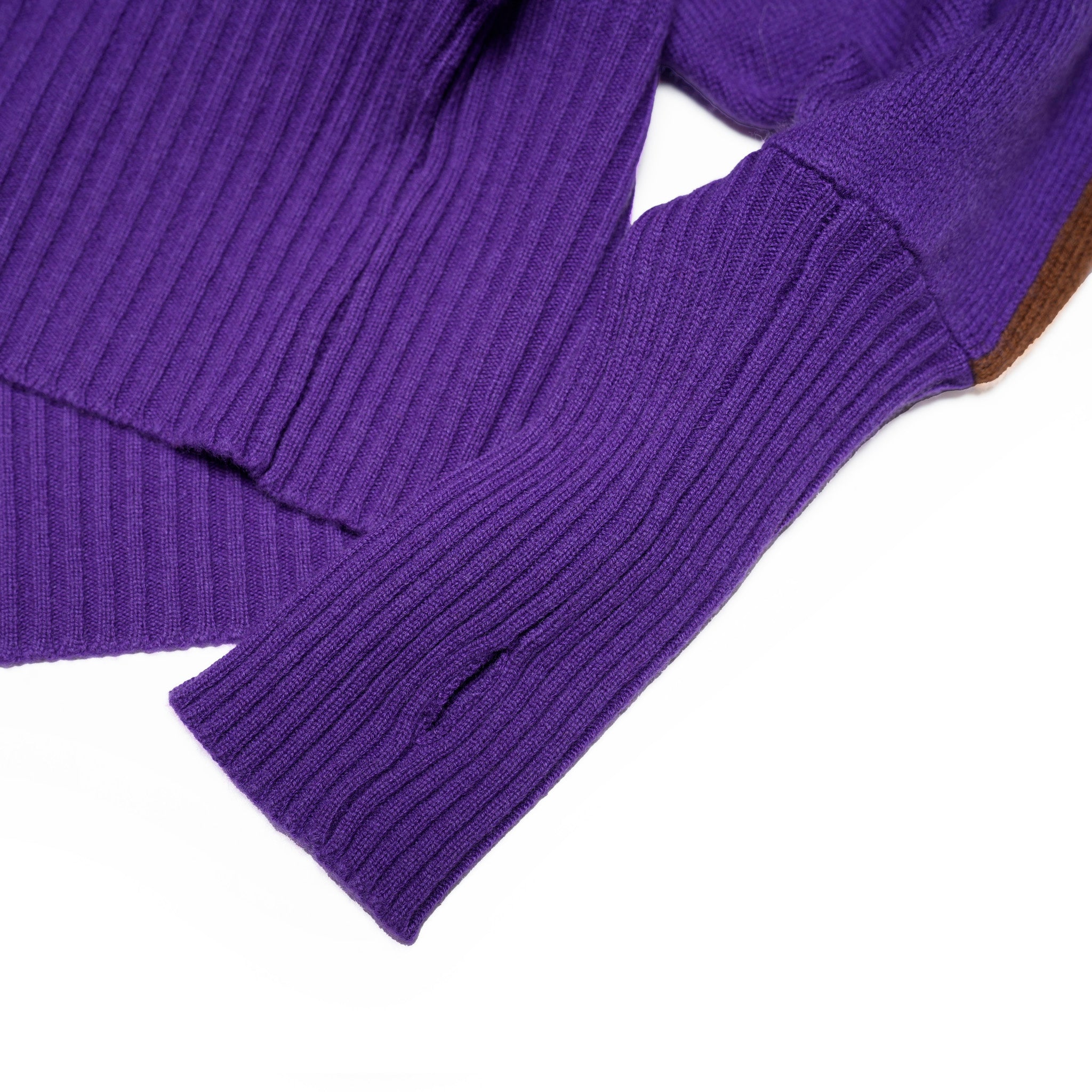 Sleeve line knit – Purple | WHYTO