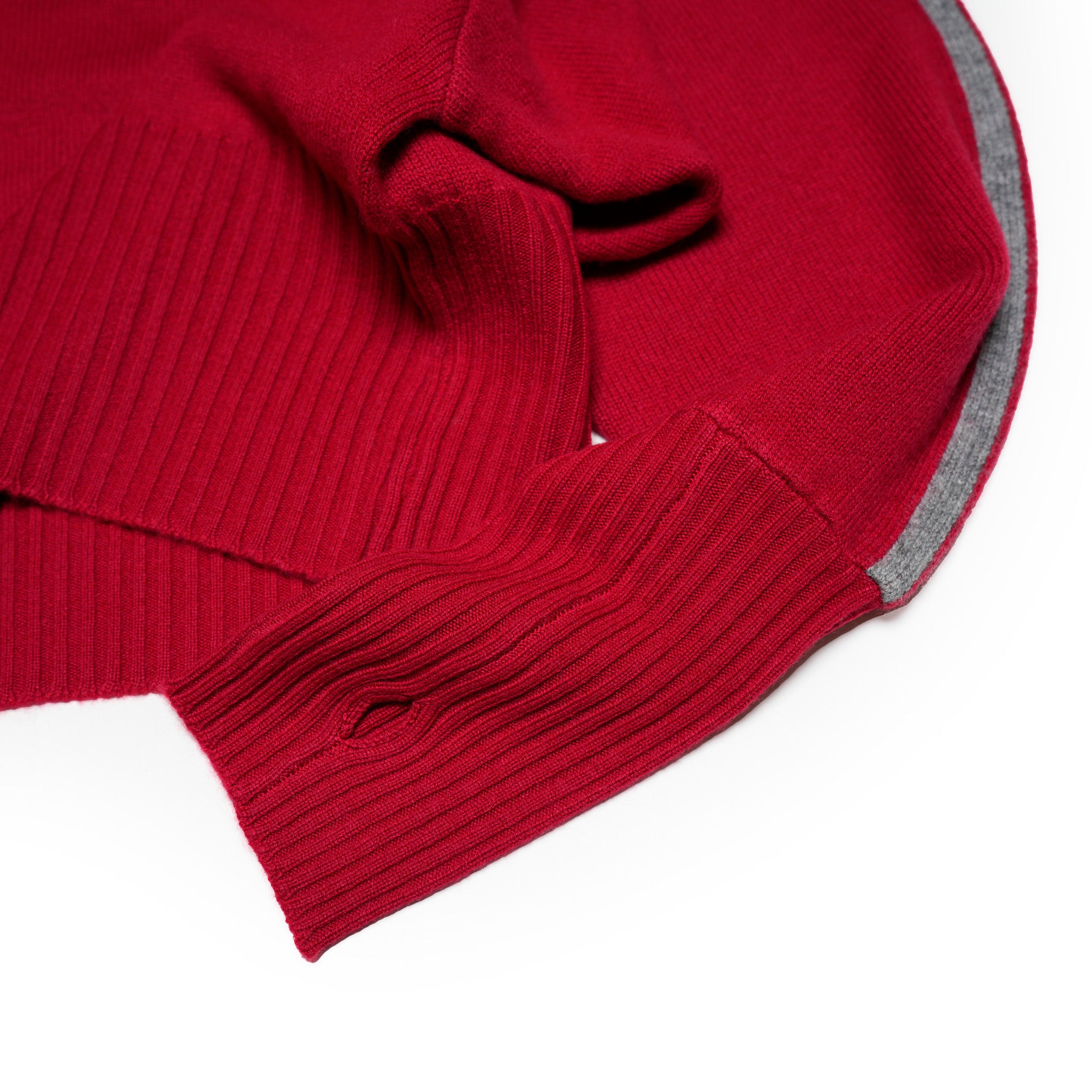 Sleeve line knit – Red | WHYTO