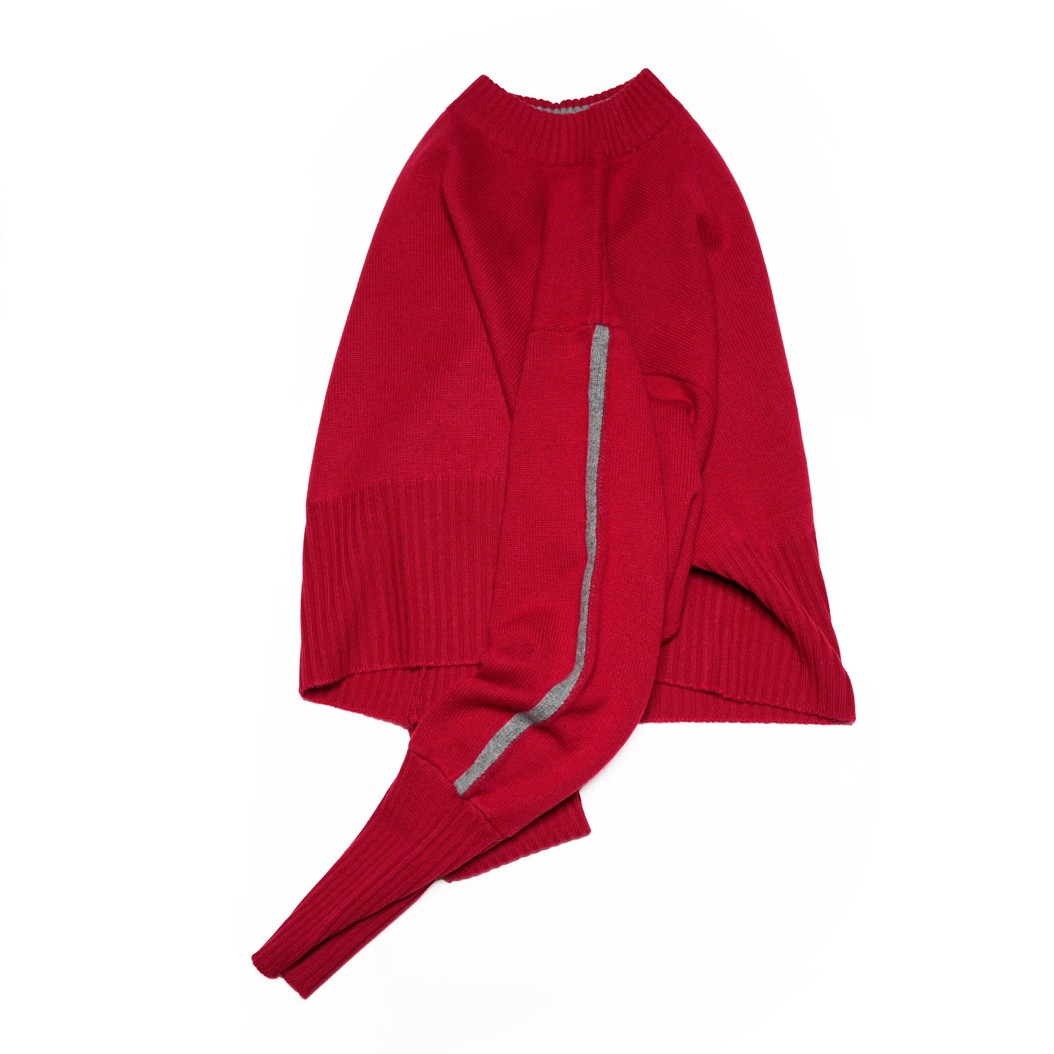 Sleeve line knit – Red | WHYTO