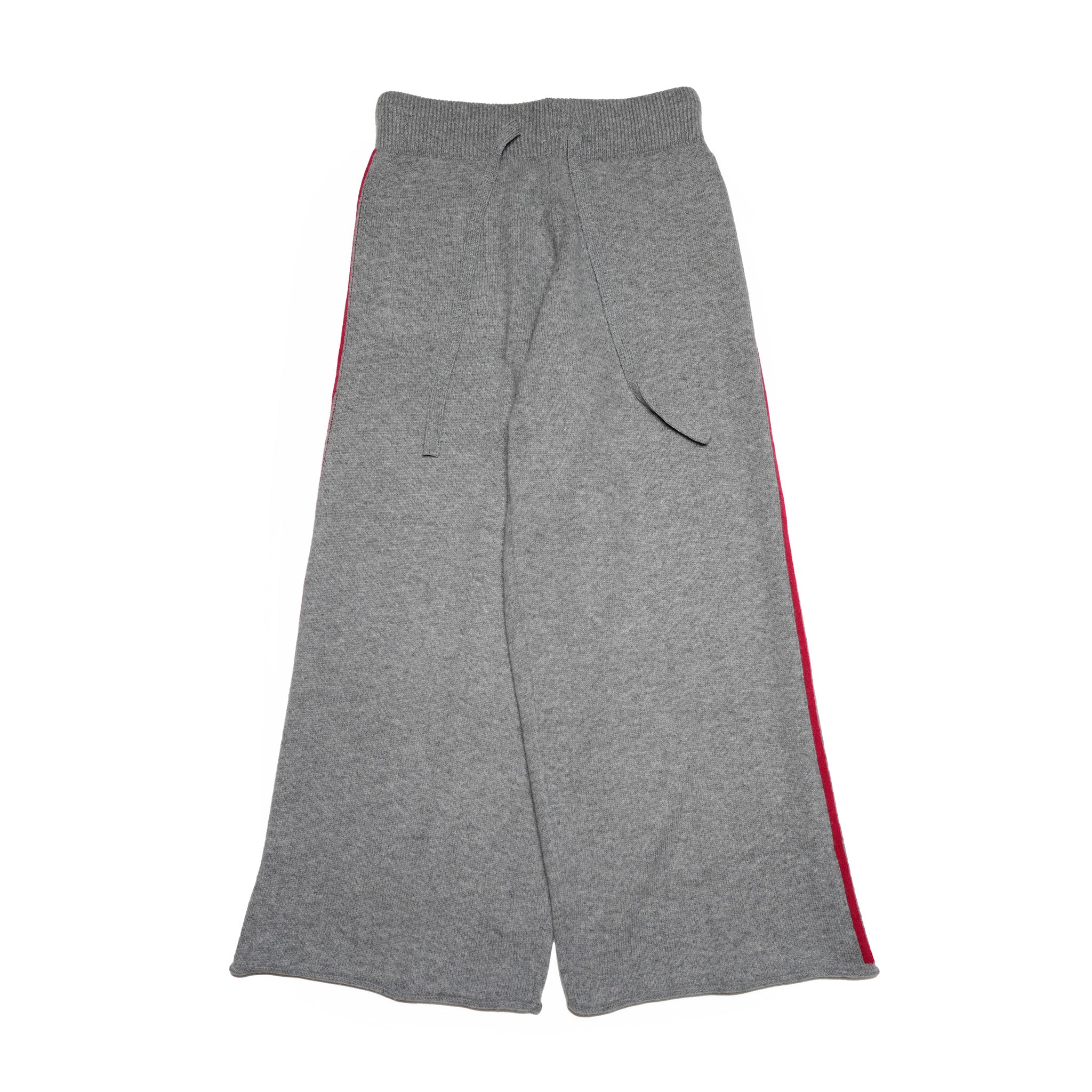 Side line knit pants – Moku Gray | WHYTO