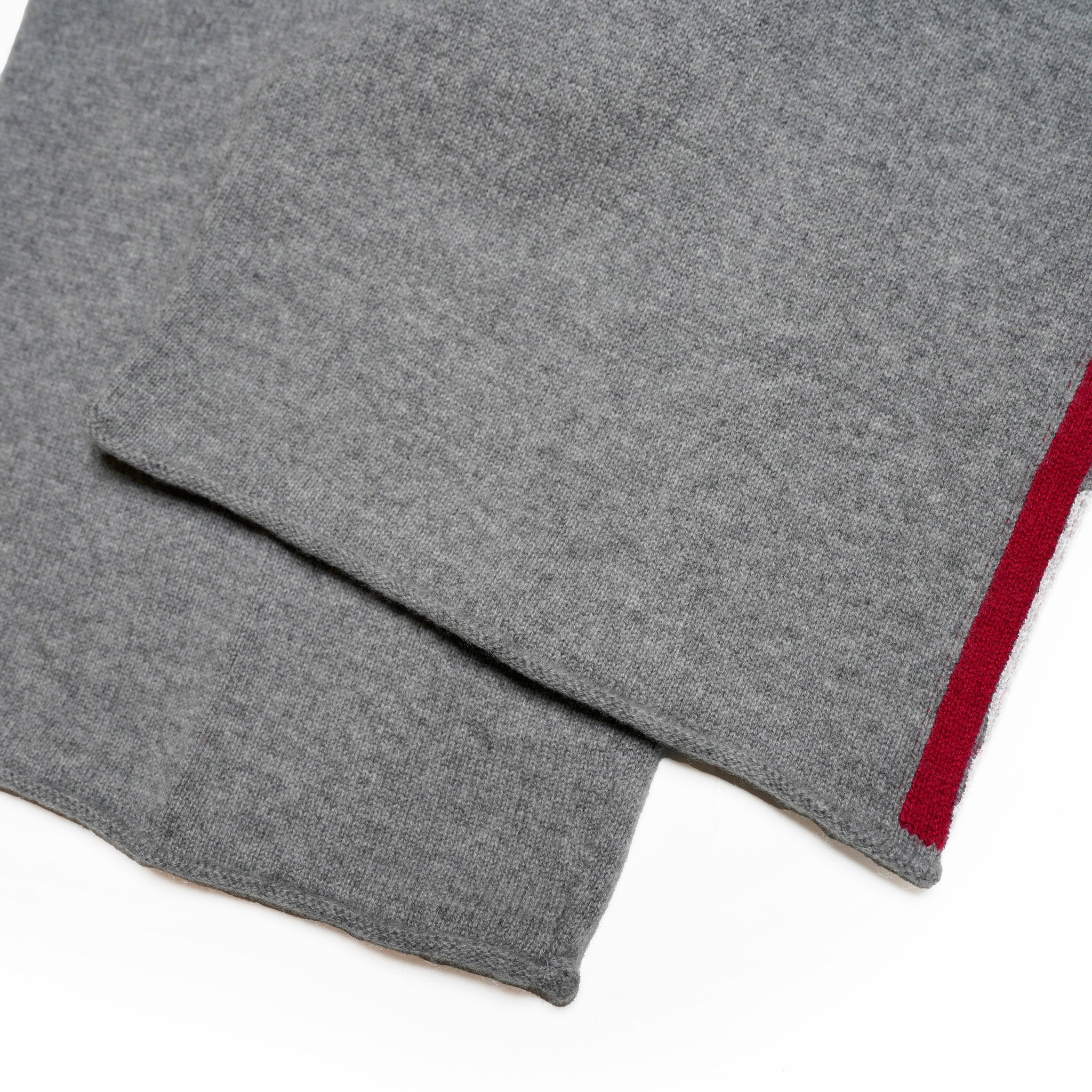 Side line knit pants – Moku Gray | WHYTO