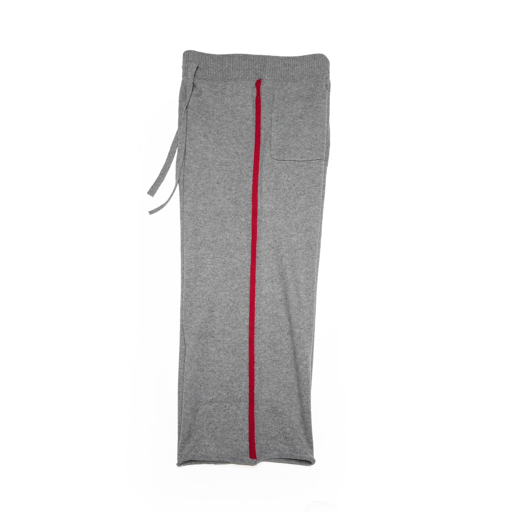 Side line knit pants – Moku Gray | WHYTO
