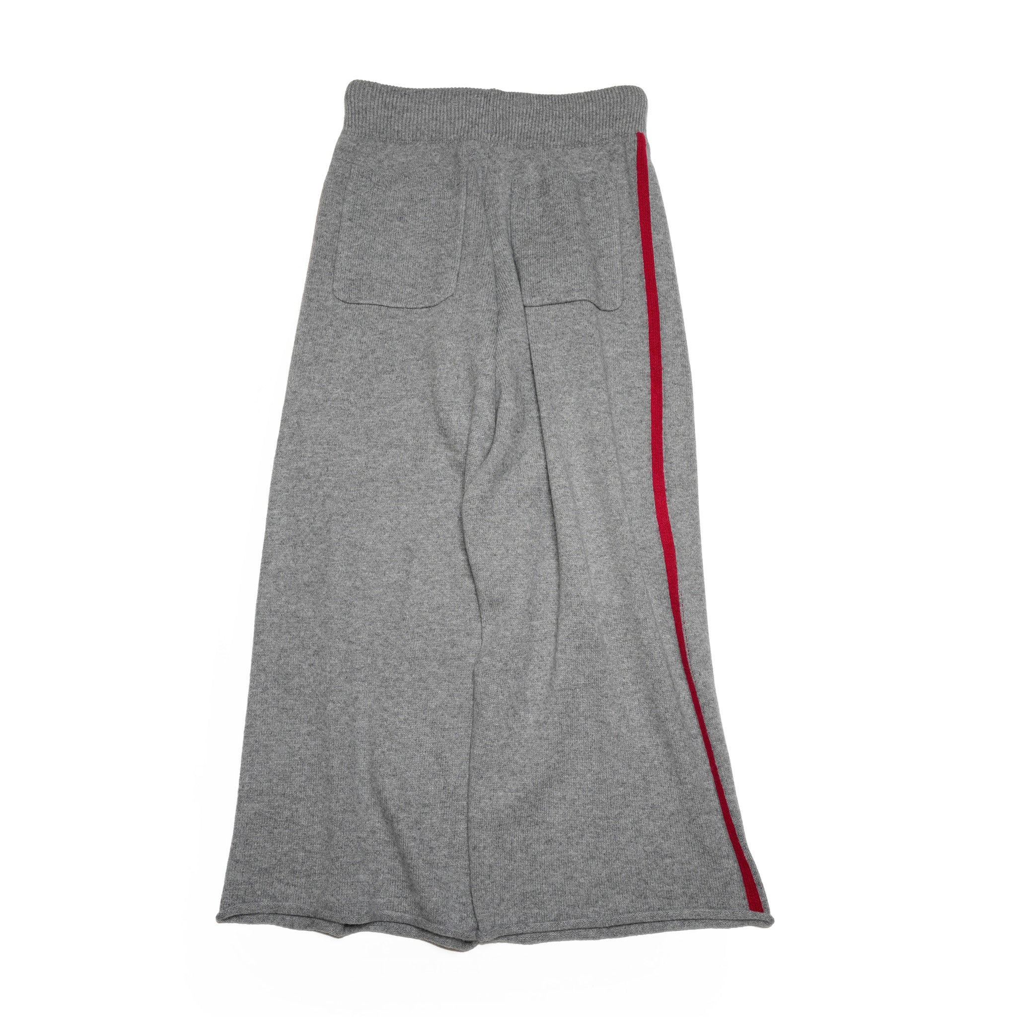 Side line knit pants – Moku Gray | WHYTO