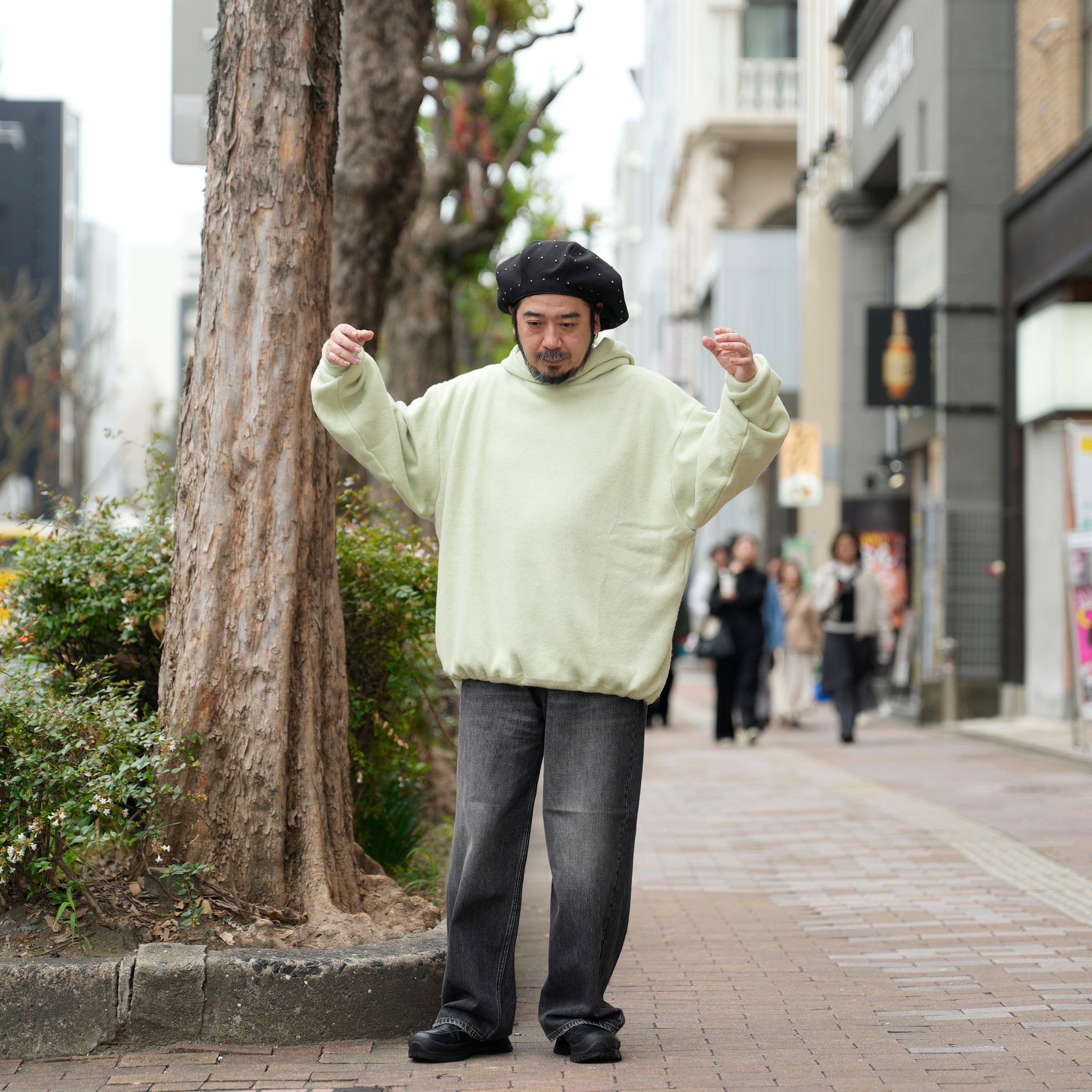 DENIM BAGGY PANTS | Color_#11 BlackStone | No_gh5s013d_#11 blackstone【GUNG HO_ガンホー】