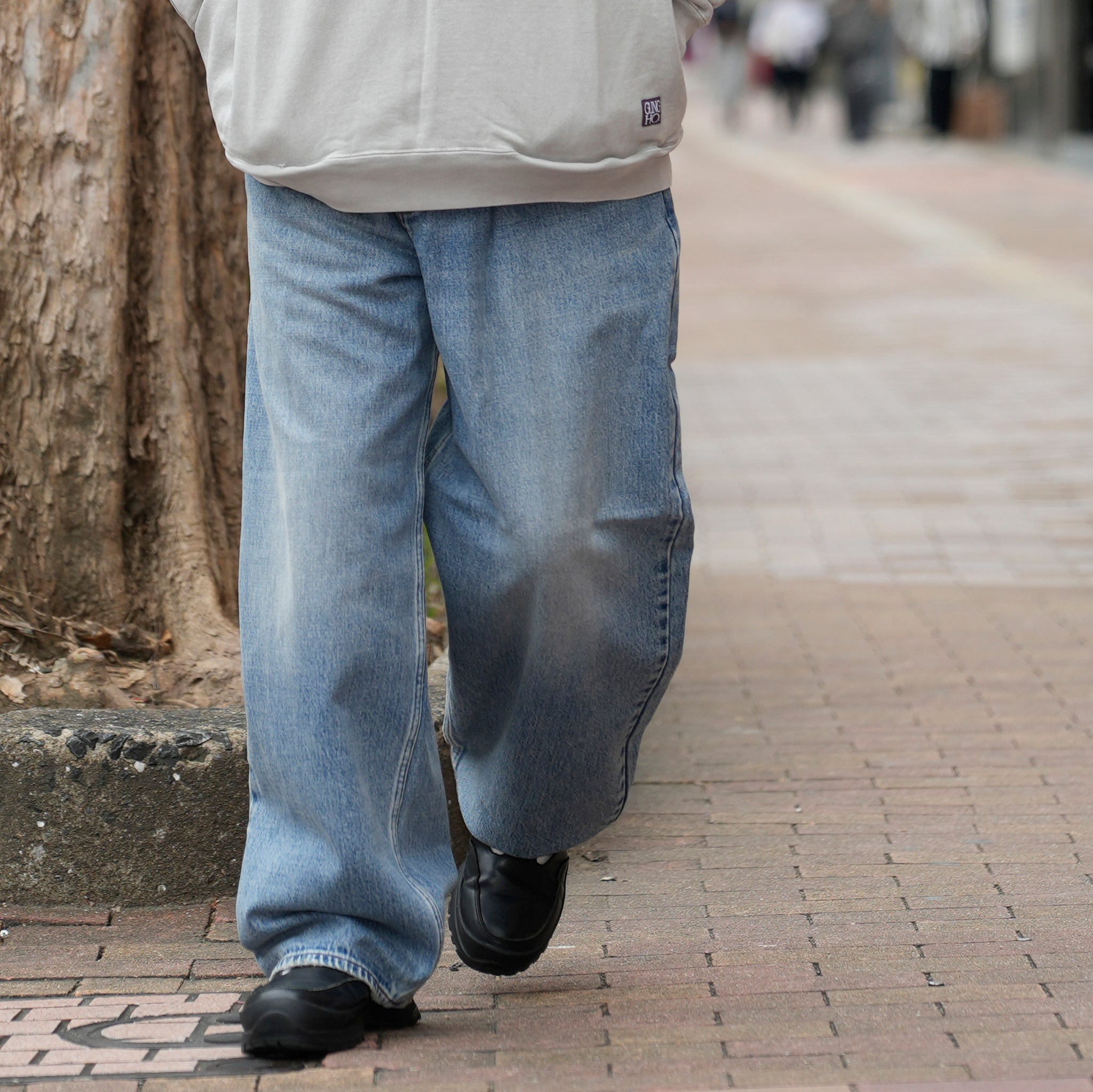 DENIM BAGGY PANTS | Color_#15 BlueStone | No_gh5s013d_#15 bluestone【GUNG HO_ガンホー】