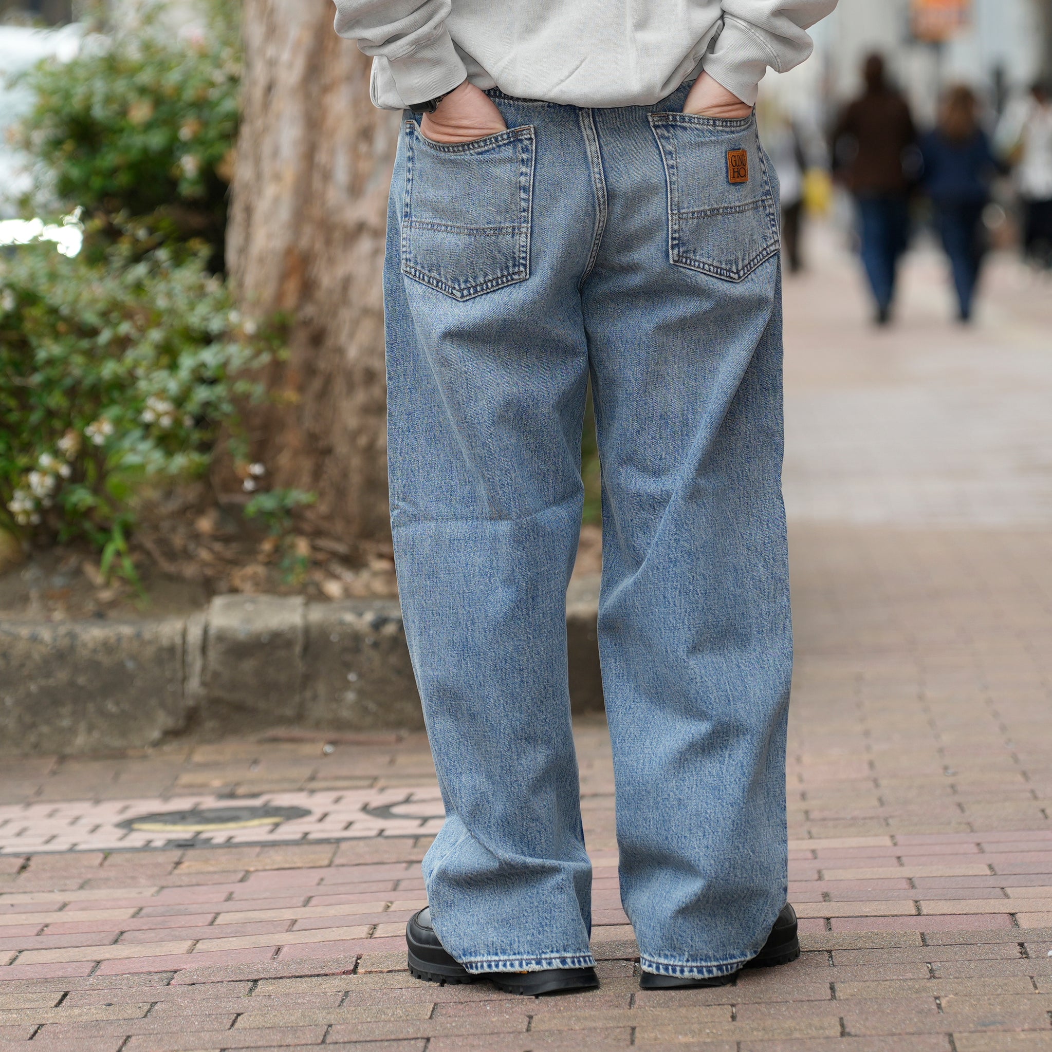DENIM BAGGY PANTS | Color_#15 BlueStone | No_gh5s013d_#15 bluestone【GUNG HO_ガンホー】