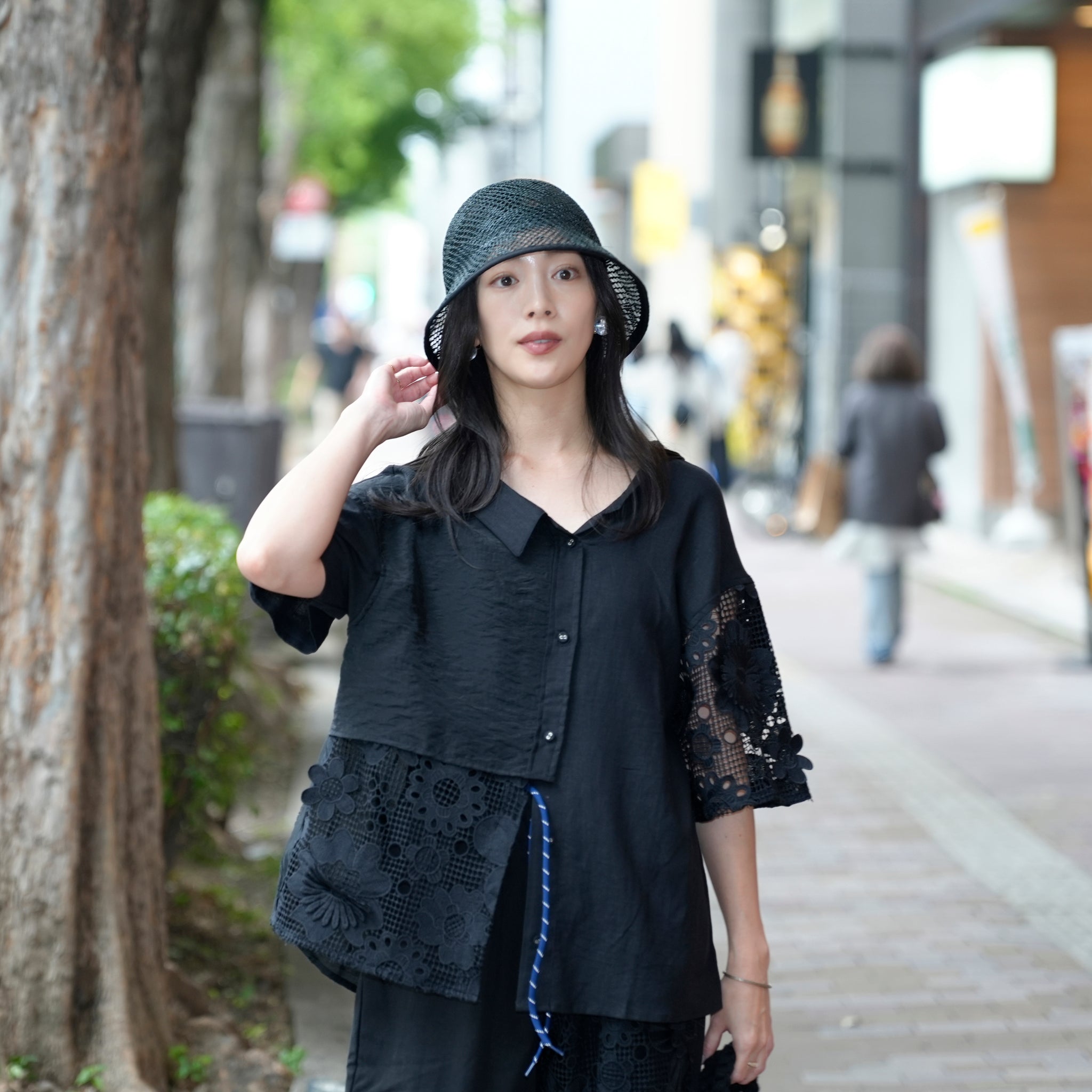 RL-25-024W_Black | Kenma tulip hat | Color:Black【RACAL_ラカル】