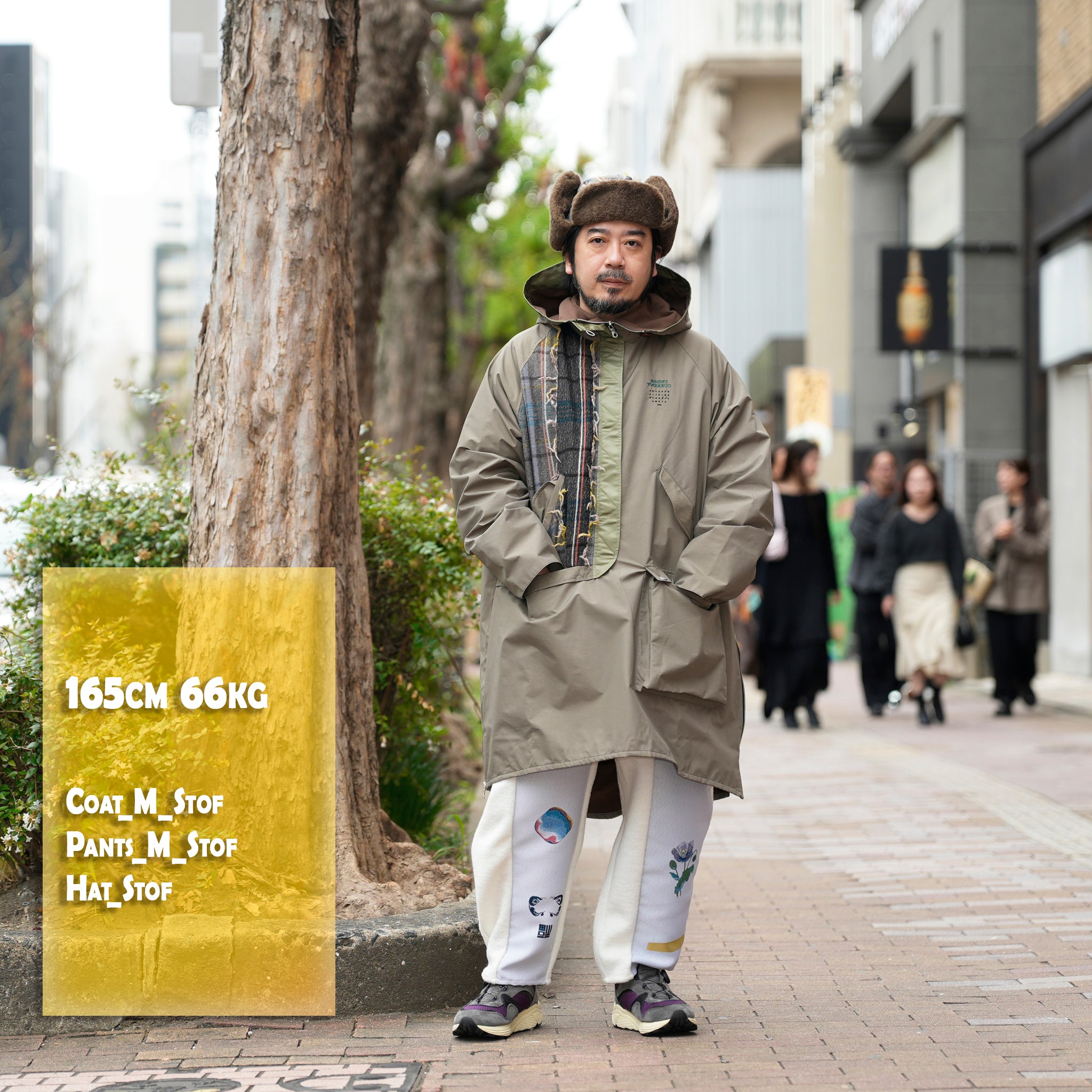 FRINGE WOOL MIX PULLOVER COAT | Color_Khaki | No_sf25aw-01_khaki【STOF_ストフ】