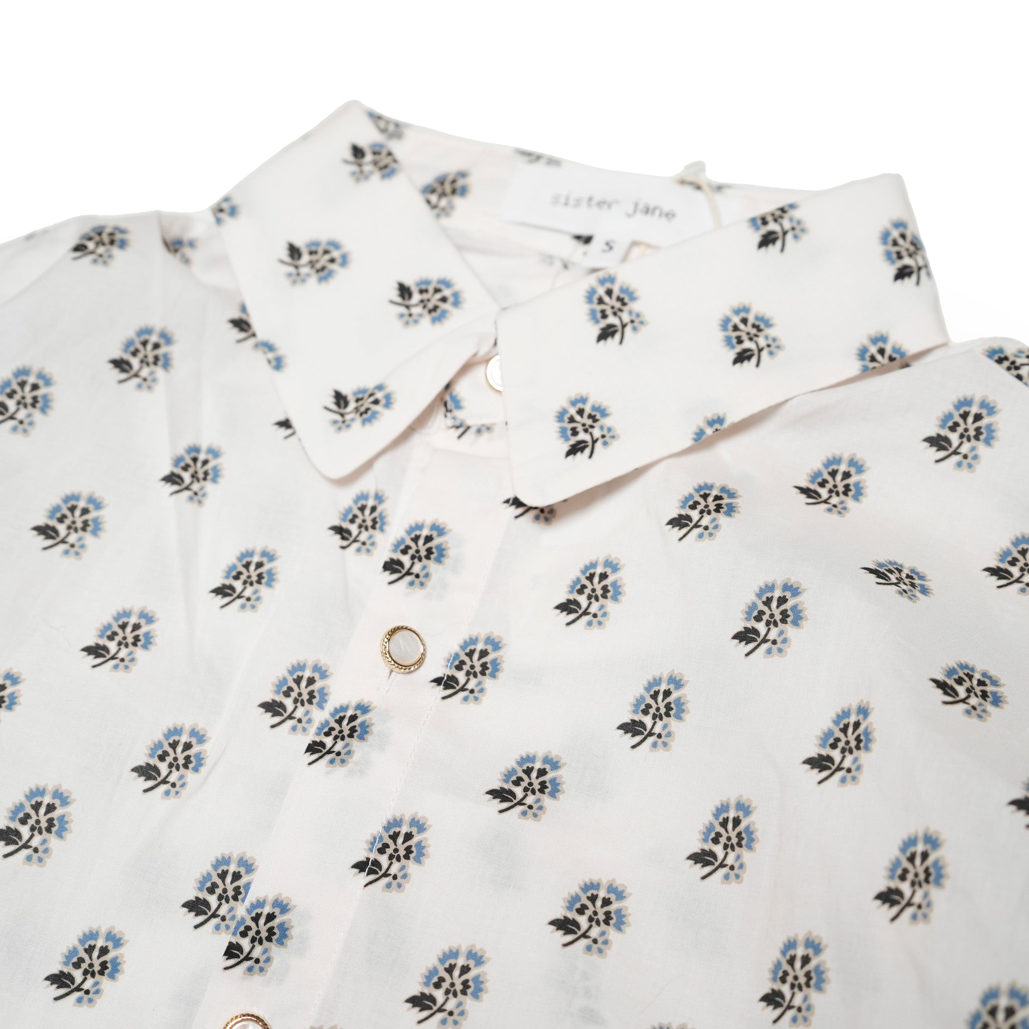 31SM00BLM118WHT | William Fringe Shirt | Color:White【SISTER JANE_シスタージェーン】【archive】