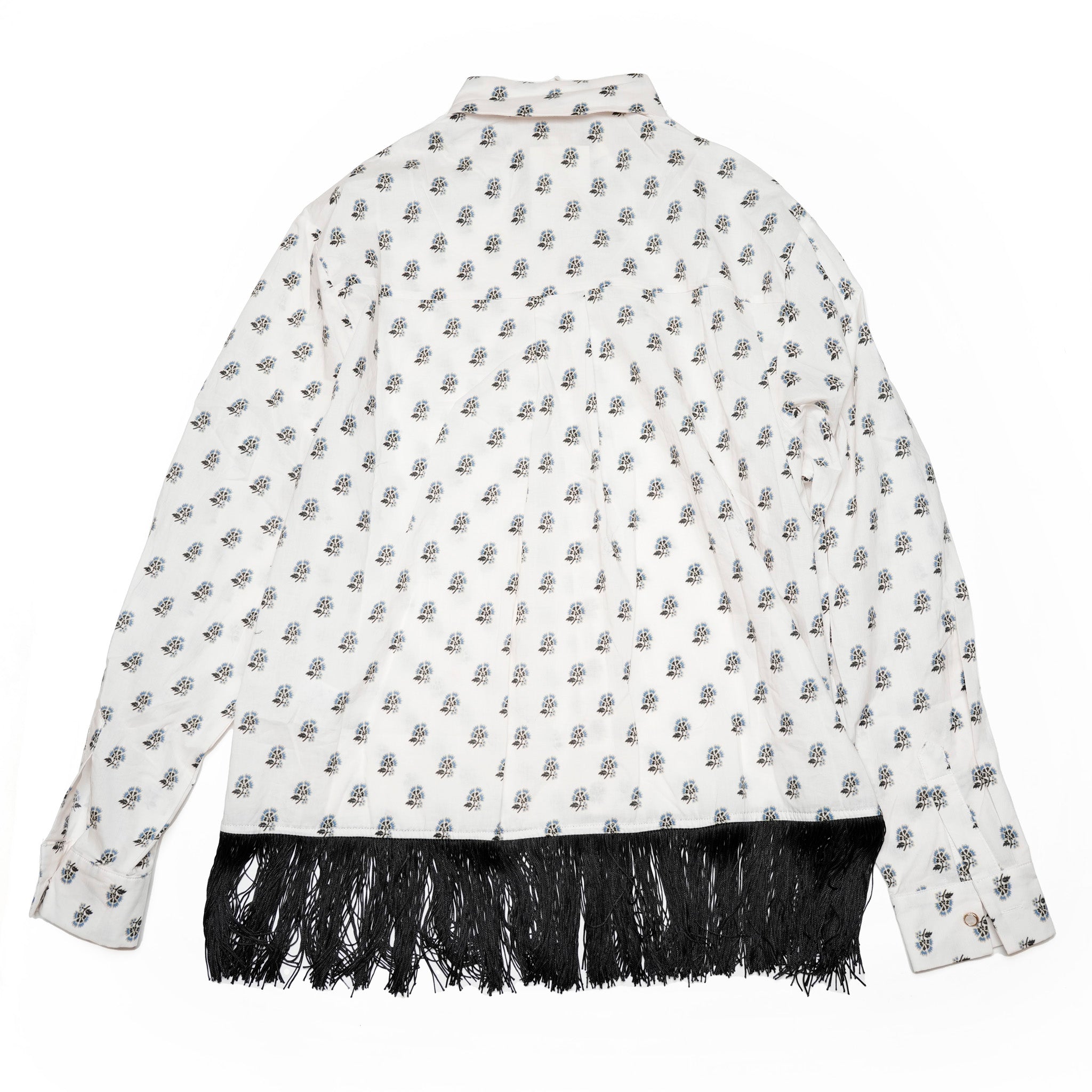 31SM00BLM118WHT | William Fringe Shirt | Color:White【SISTER JANE_シスタージェーン】【archive】