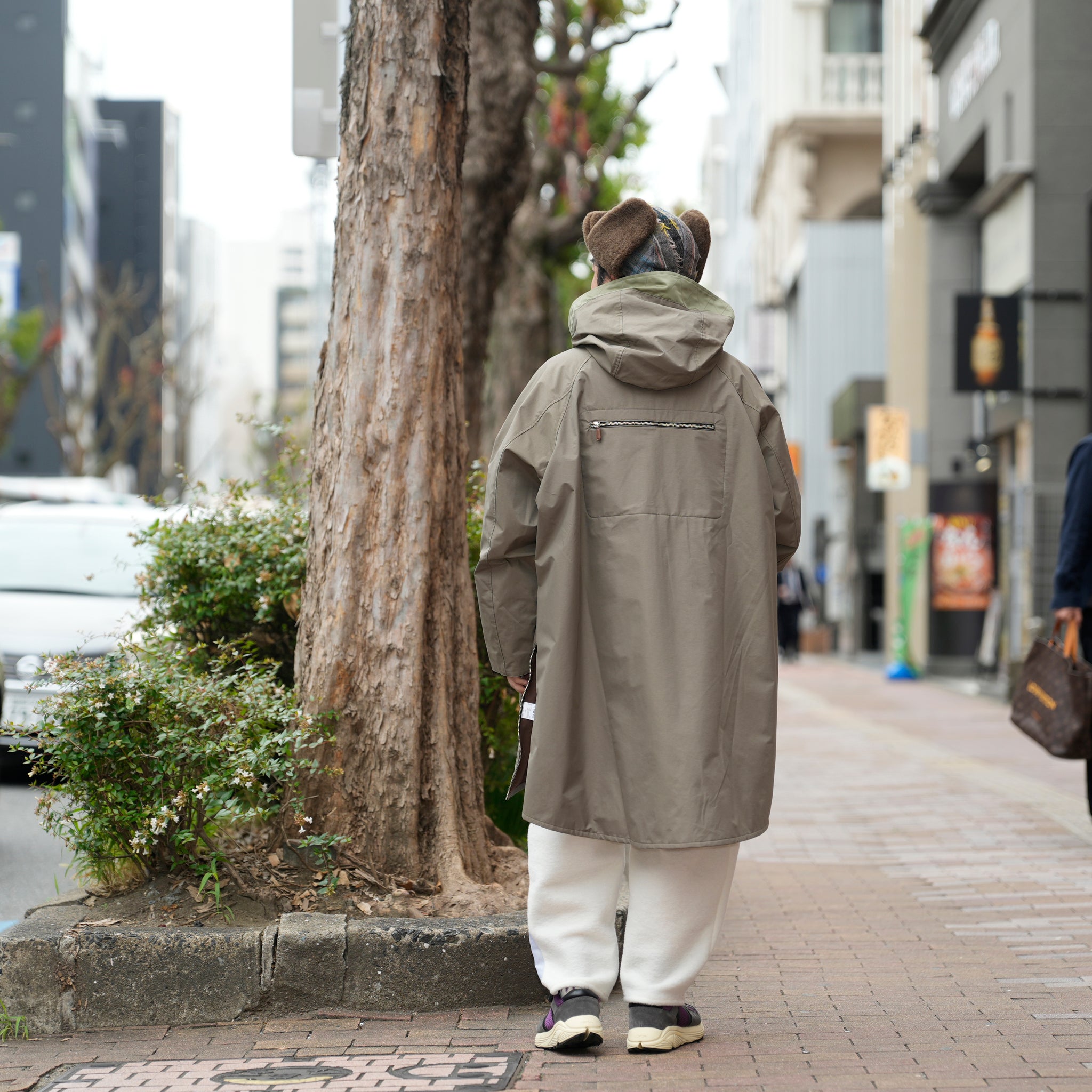 FRINGE WOOL MIX PULLOVER COAT | Color_Khaki | No_sf25aw-01_khaki【STOF_ストフ】