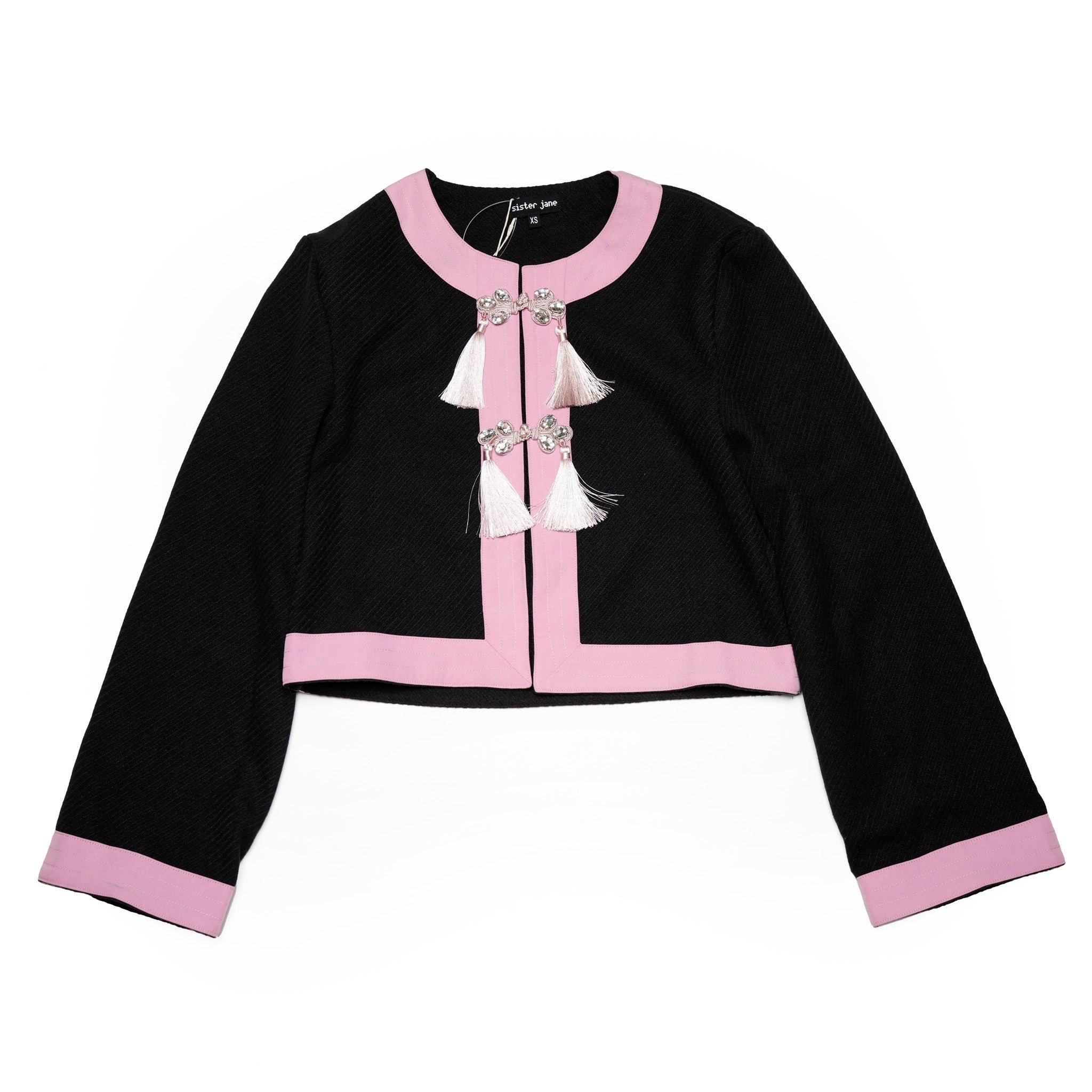31SJ00JK312BLK | Onyx Tassel Jacket | Color:Black【SISTER JANE_シスタージェーン】