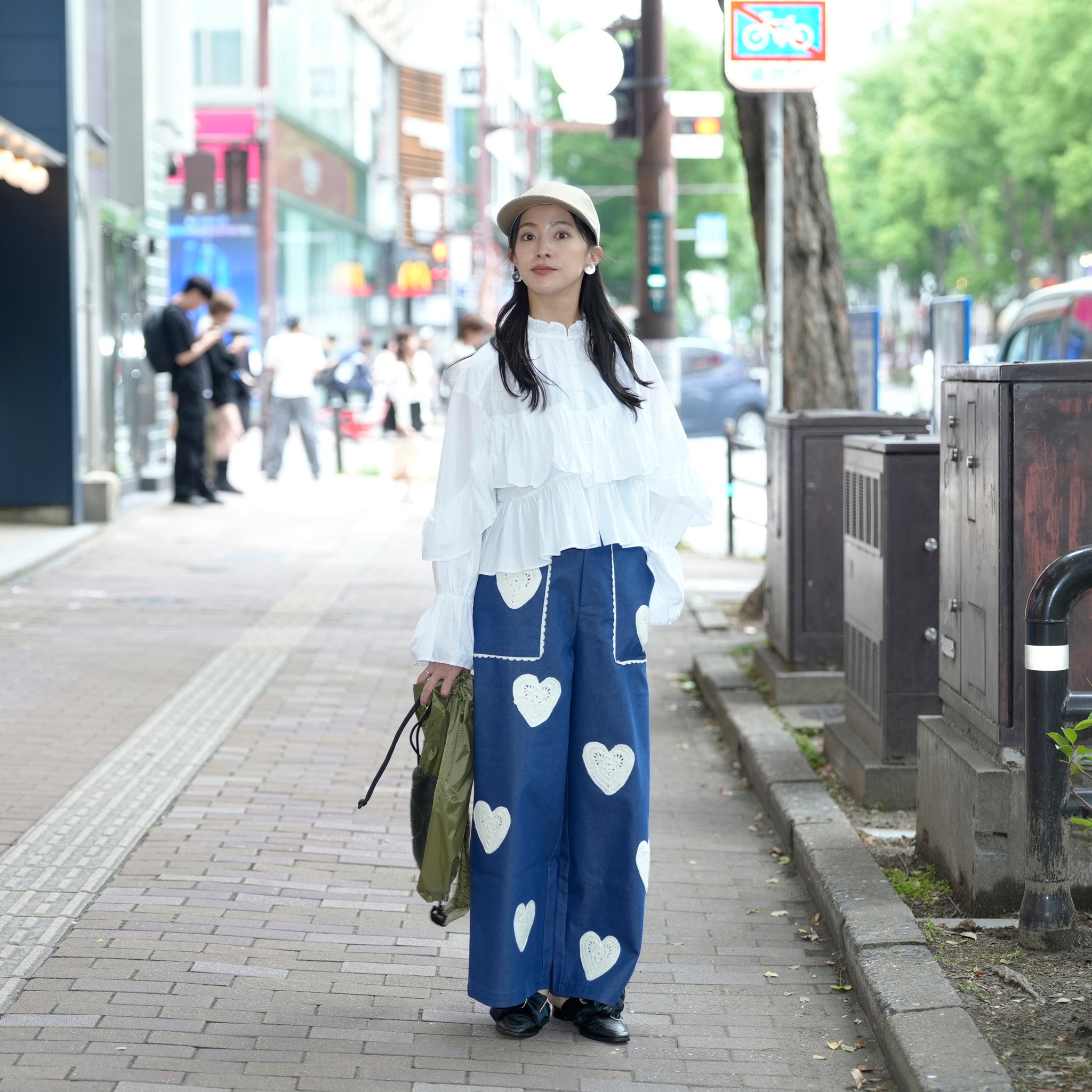31SJ01TR221DEN_Denim | Heart to Heart Trousers | Color:Denim【SISTER JANE_シスタージェーン】【archive】